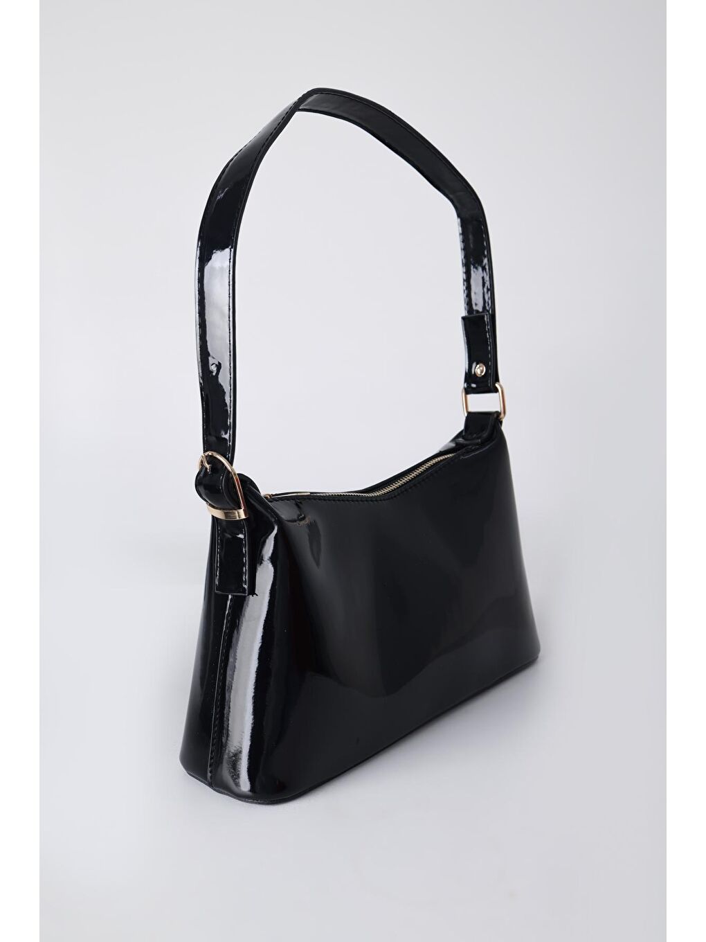 Siyah Rugan El Ve Omuz Çantası