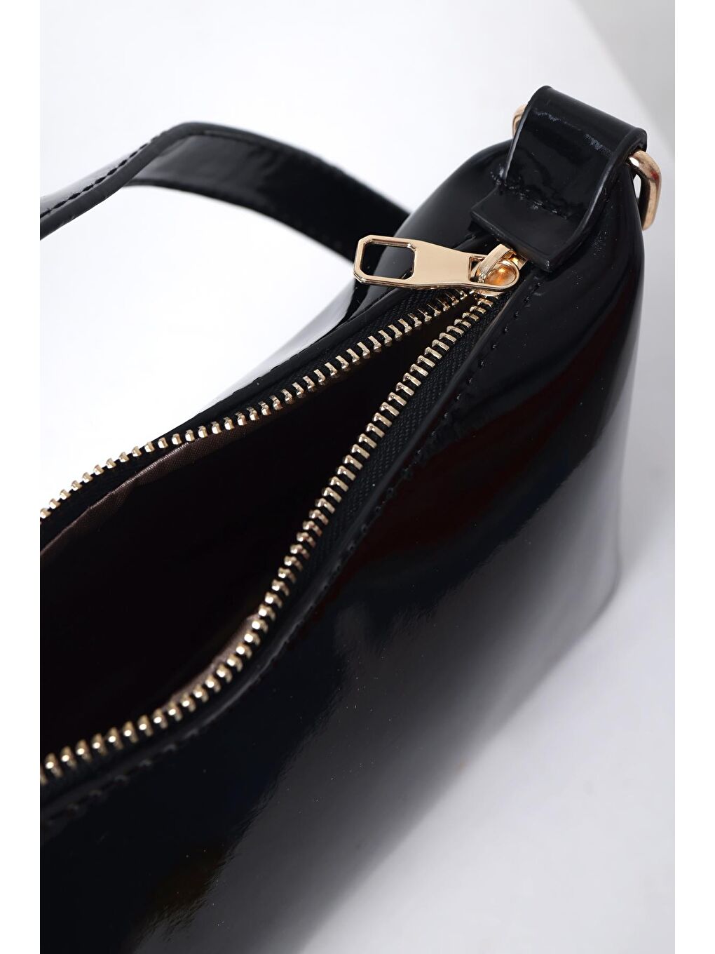 Siyah Rugan El Ve Omuz Çantası-3