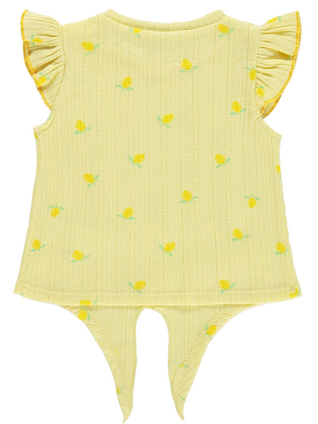 Girls Limon Desenli 2-5 Yaş Tişört - Sarı-1