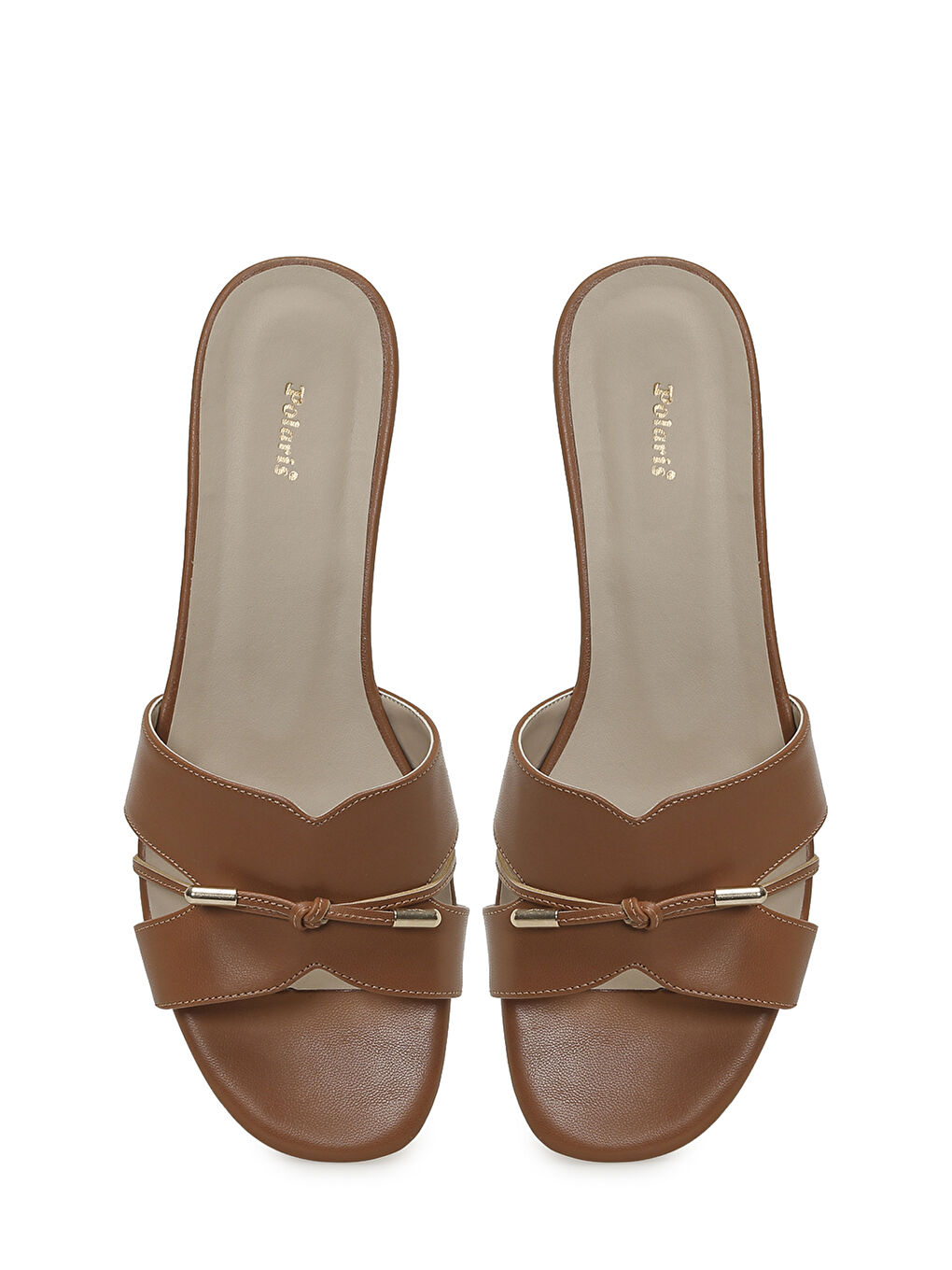 Kahverengi 327104.Z 6FX Taba Kadın Terlik-3