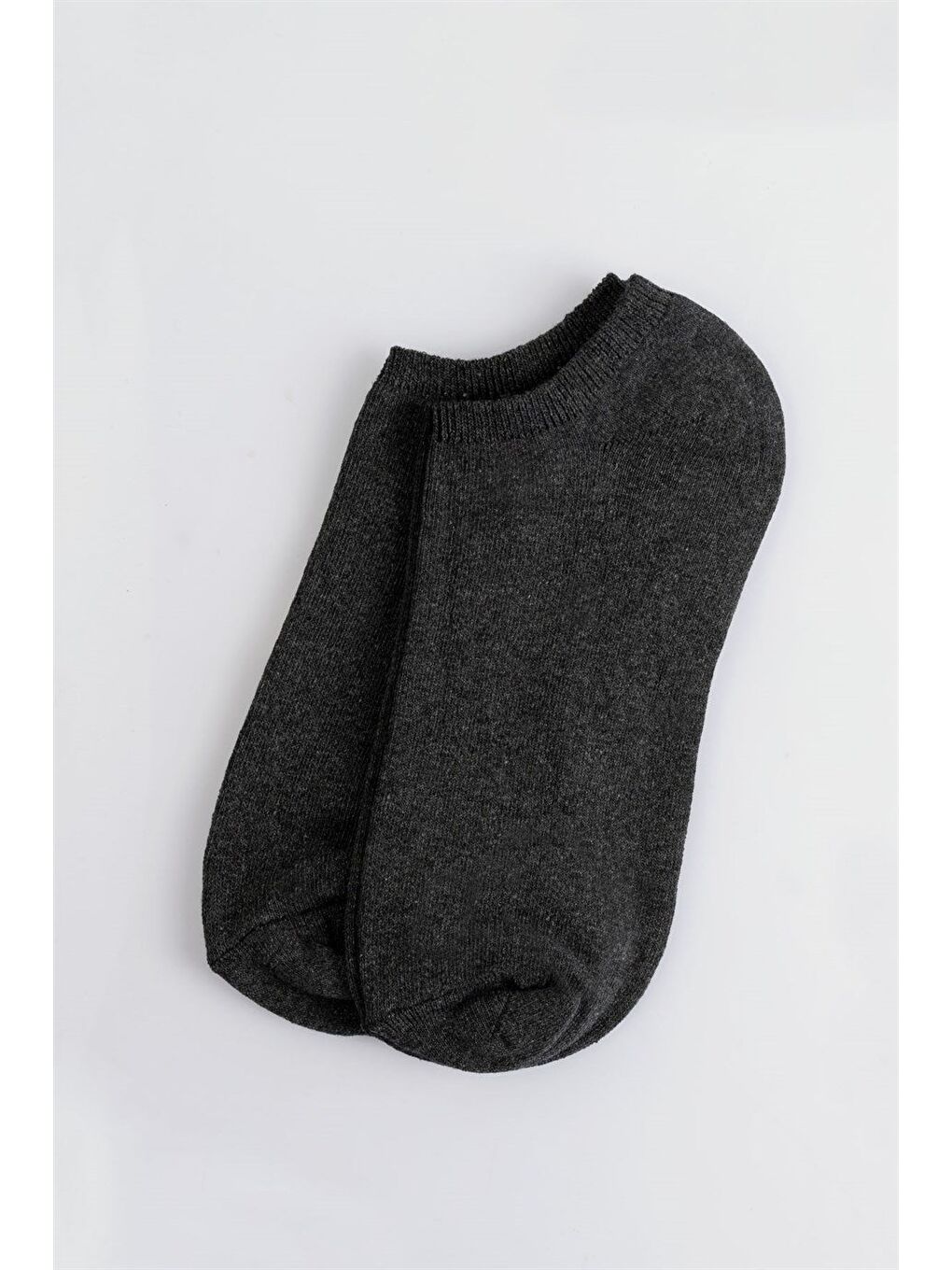 Gri 2'Li Füme Patik Erkek Çorap