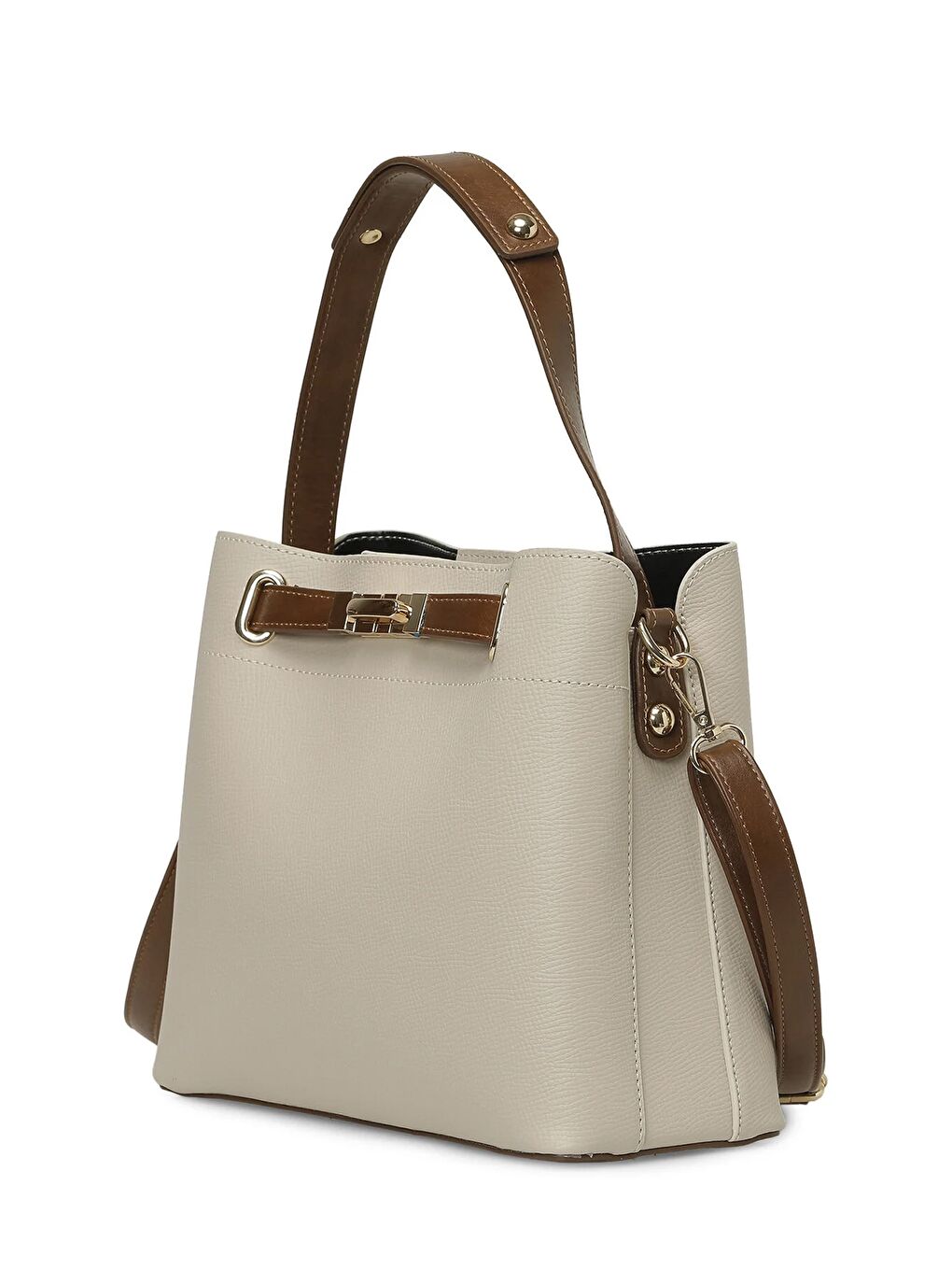 Bej GARNI DTY EL 6FX Krem Kadın Kol Çantası-1