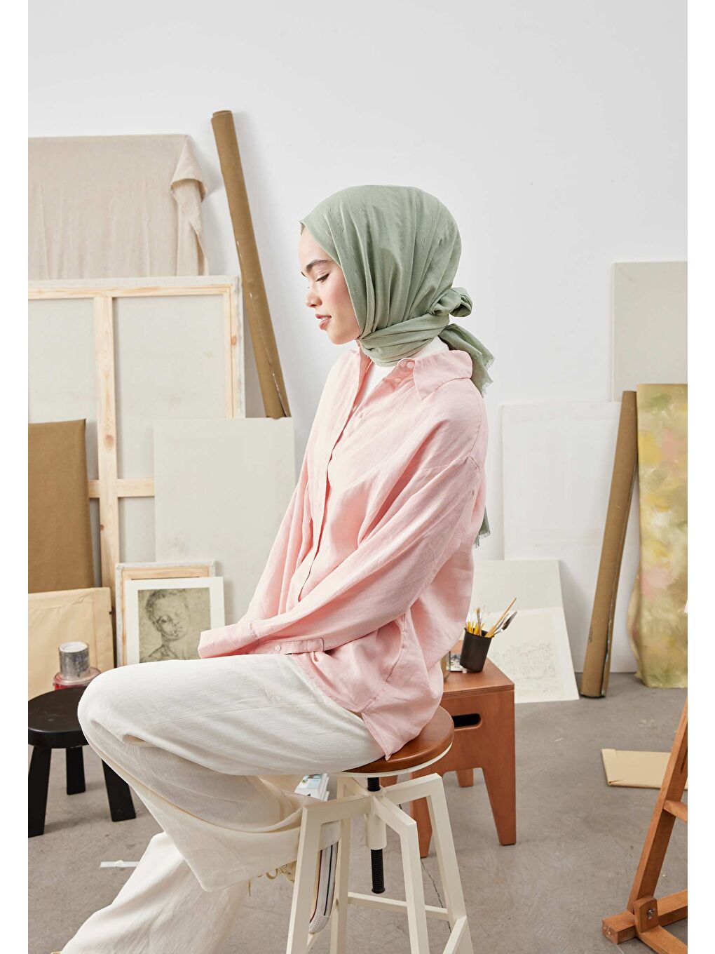 Bambu Şal Soft Yeşil-2