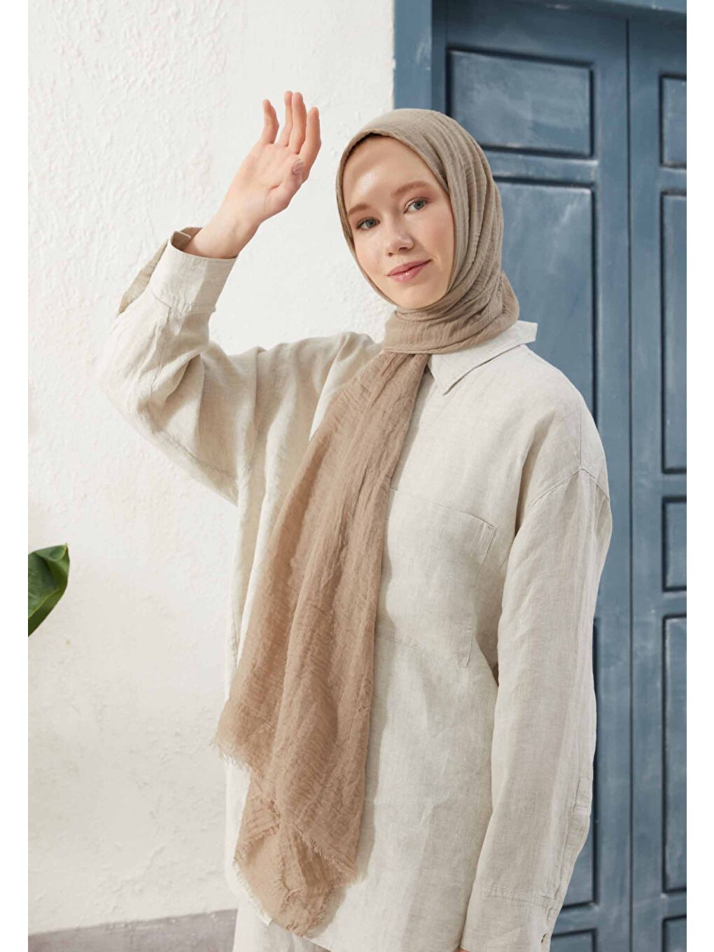 Gri Bürümcük Şal Tas Rengı-2