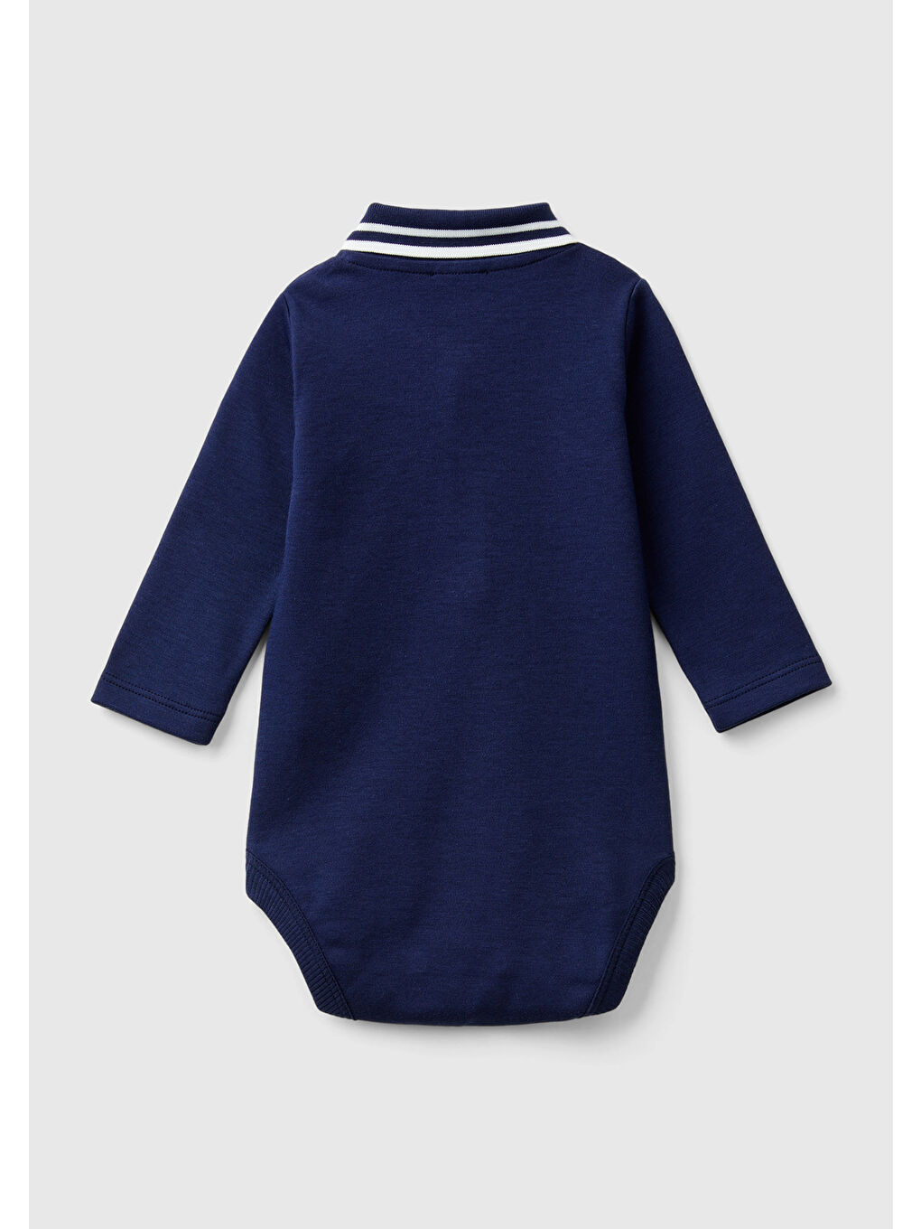 United Colors Of Benetton Lacivert Bebek Lacivert Polo Yaka Çıtçıtlı Body - 1