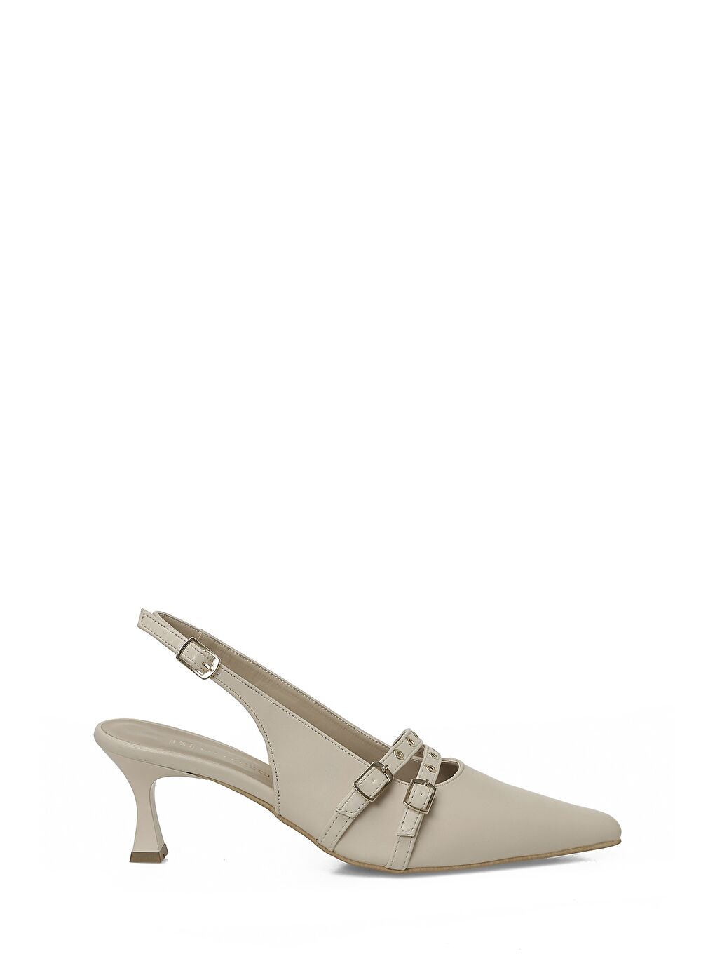 26S-777 6FX Bej Kadın Topuklu Ayakkabı