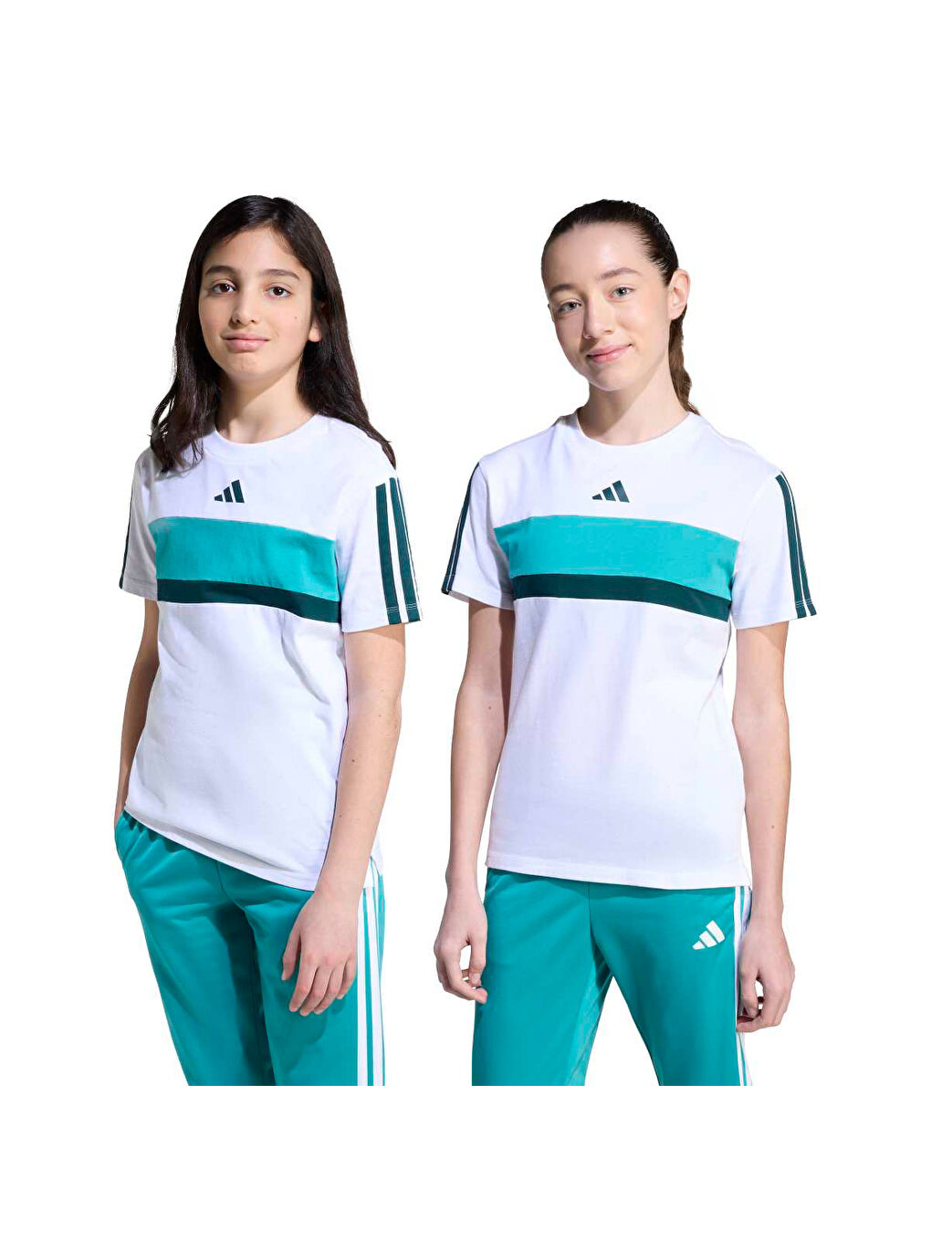 3 Stripes Tiberio Çocuk Beyaz Tişört-4