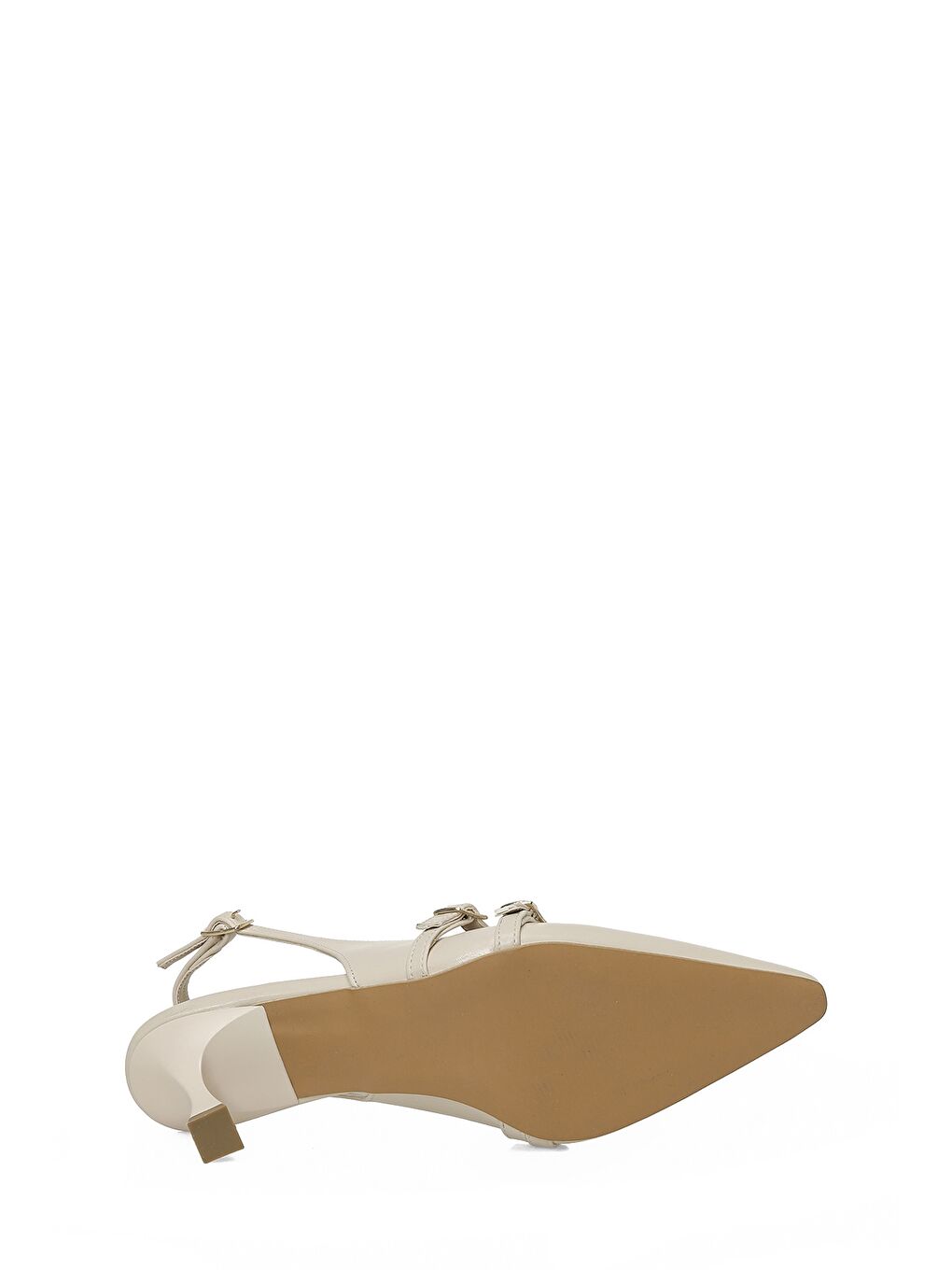 26S-777 6FX Bej Kadın Topuklu Ayakkabı-5