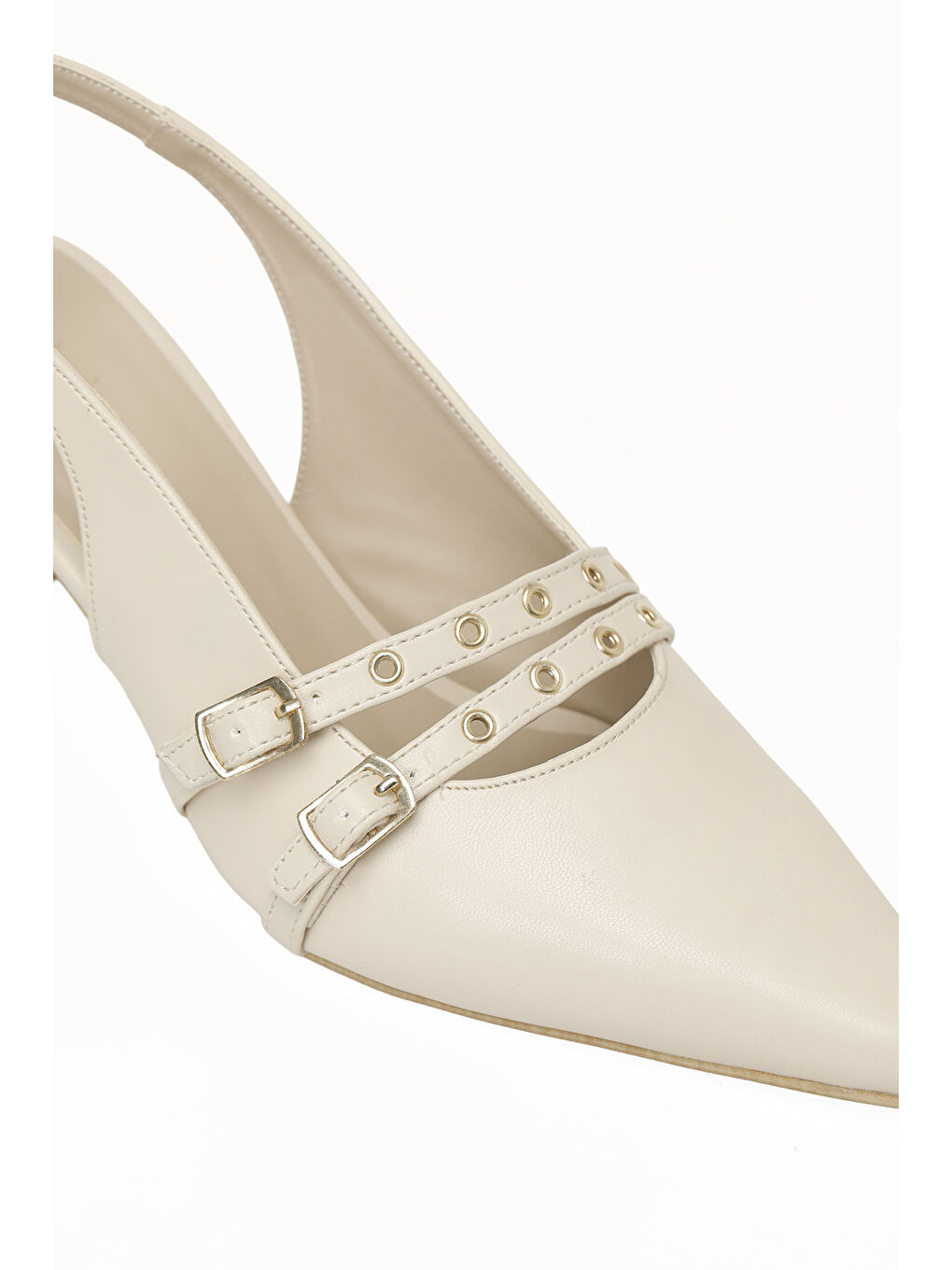 26S-777 6FX Bej Kadın Topuklu Ayakkabı-6