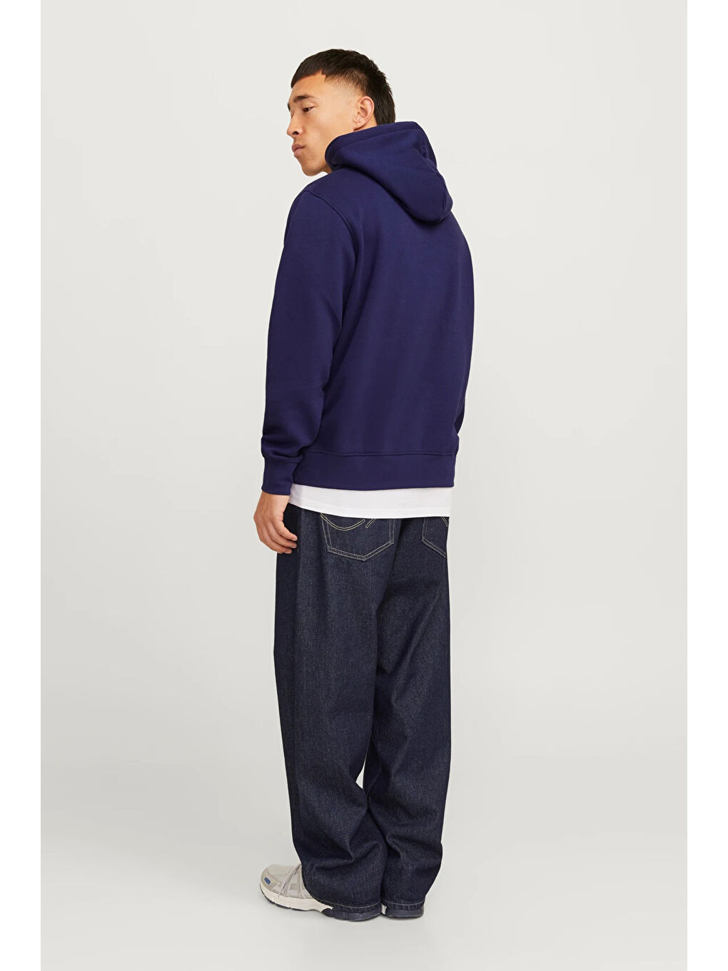 Lacivert Jorvesterbro Pamuklu Kapüşonlu Relaxed Fit Erkek Sweat 12241687-1