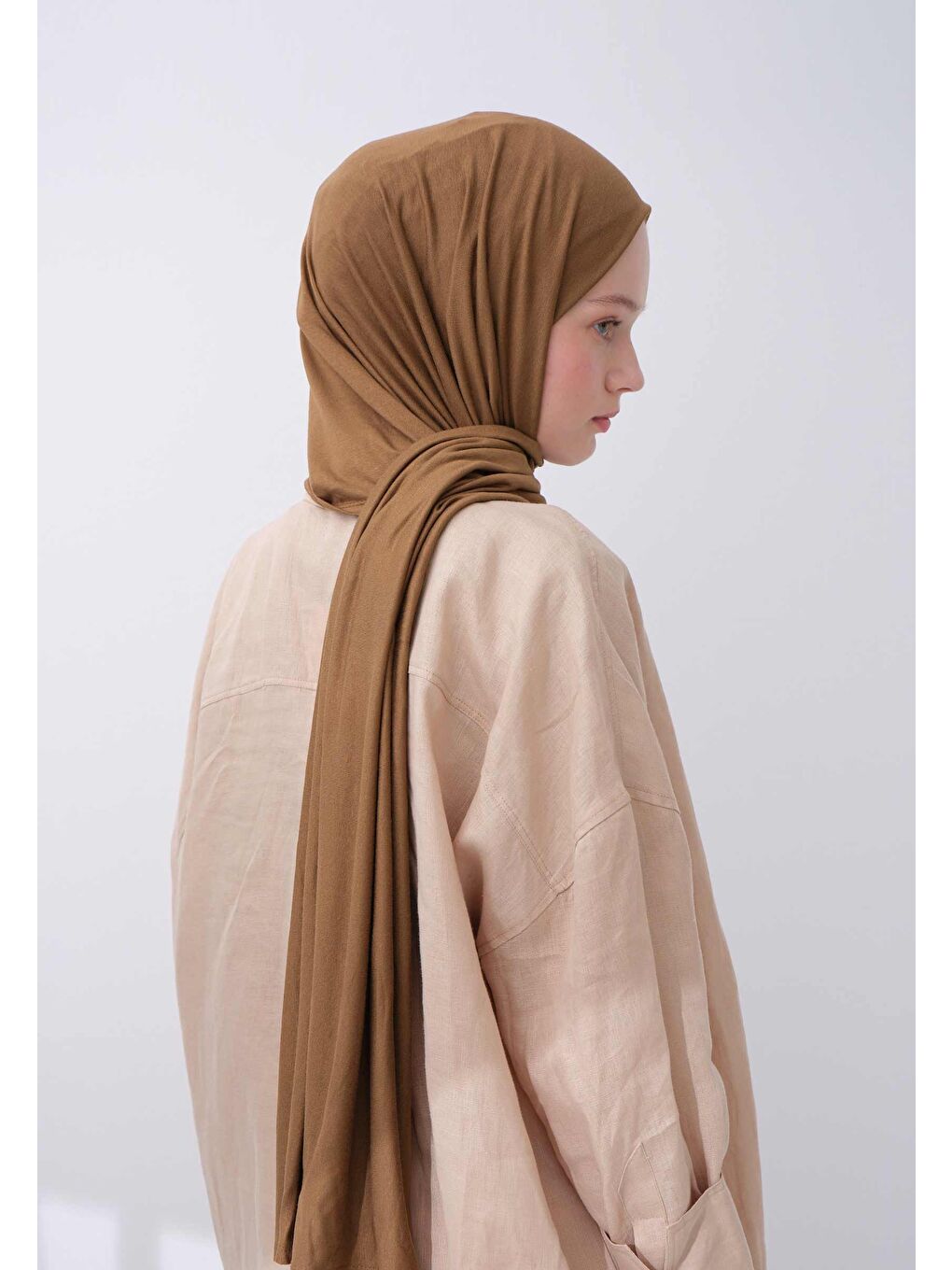 Kahverengi Penye Şal Sütlü Kahve-3