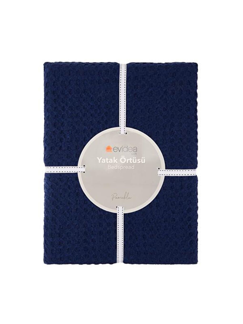 Soft Venna Çift Kişilik Yatak Örtüsü - İndigo - 200x230 cm-1