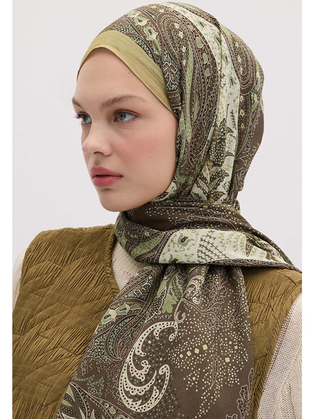 Kahverengi Elora Desen Şal Kahve-2