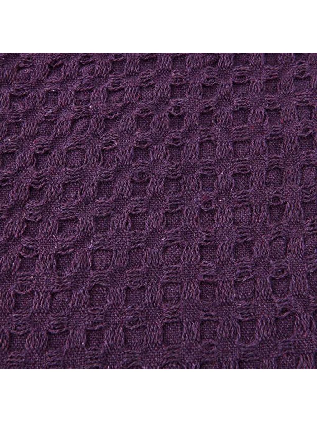 Soft Venna Çift Kişilik Yatak Örtüsü - Mor - 200x230 cm-2