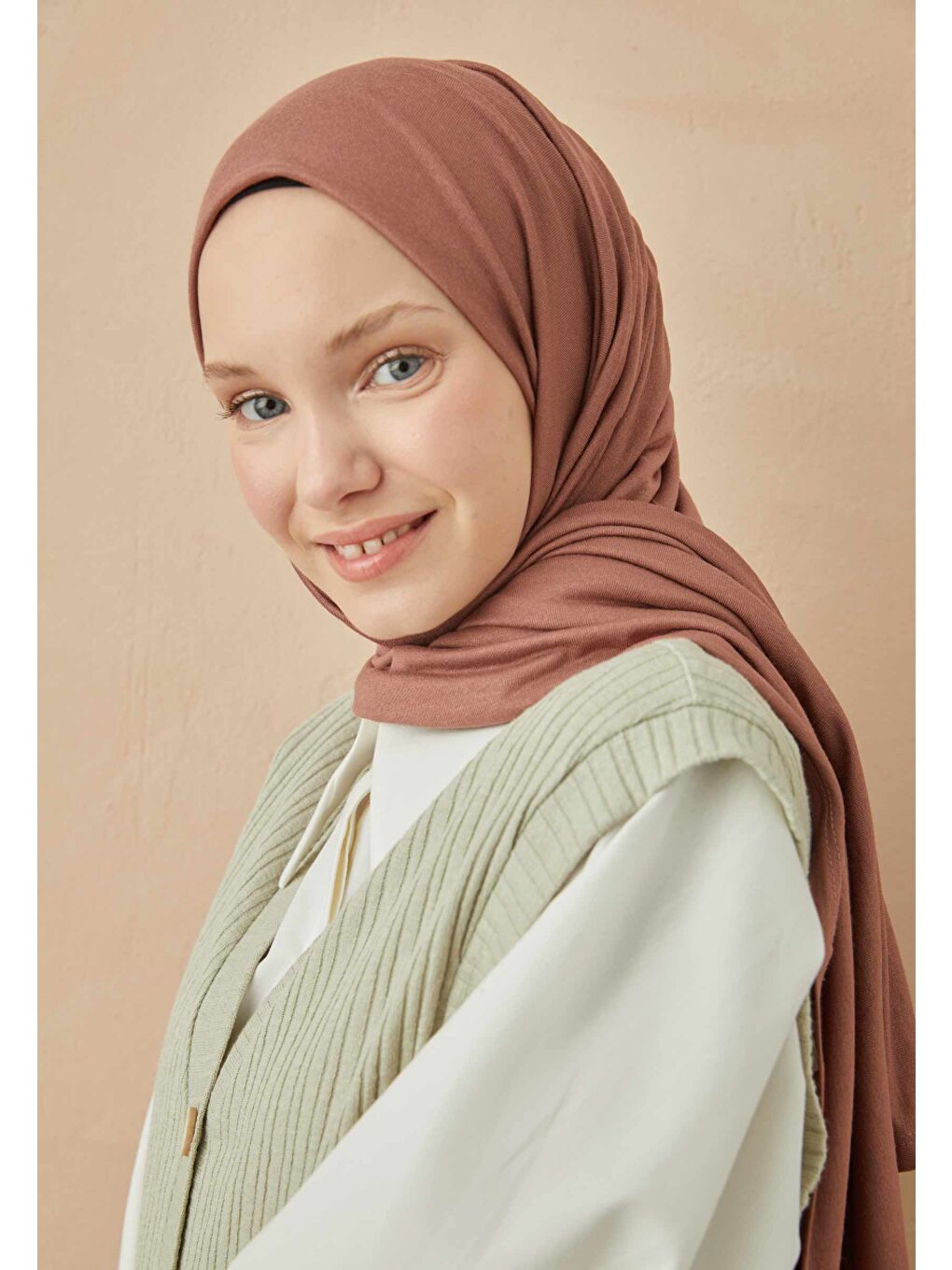 Pembe Penye Şal Vıntage Rose