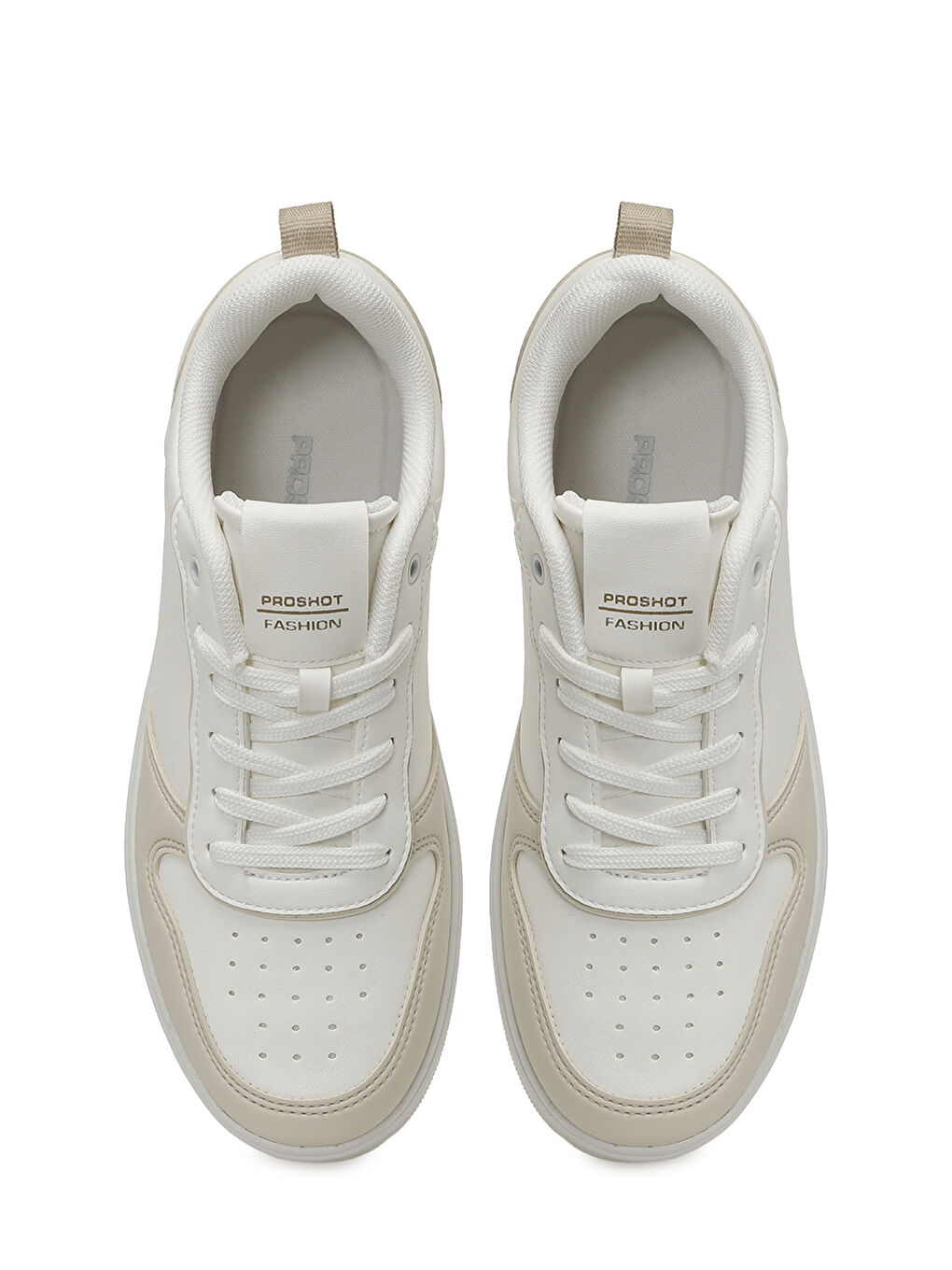 Bej ELENA W 6FX KIRIK BEYAZ Kadın Sneaker-3