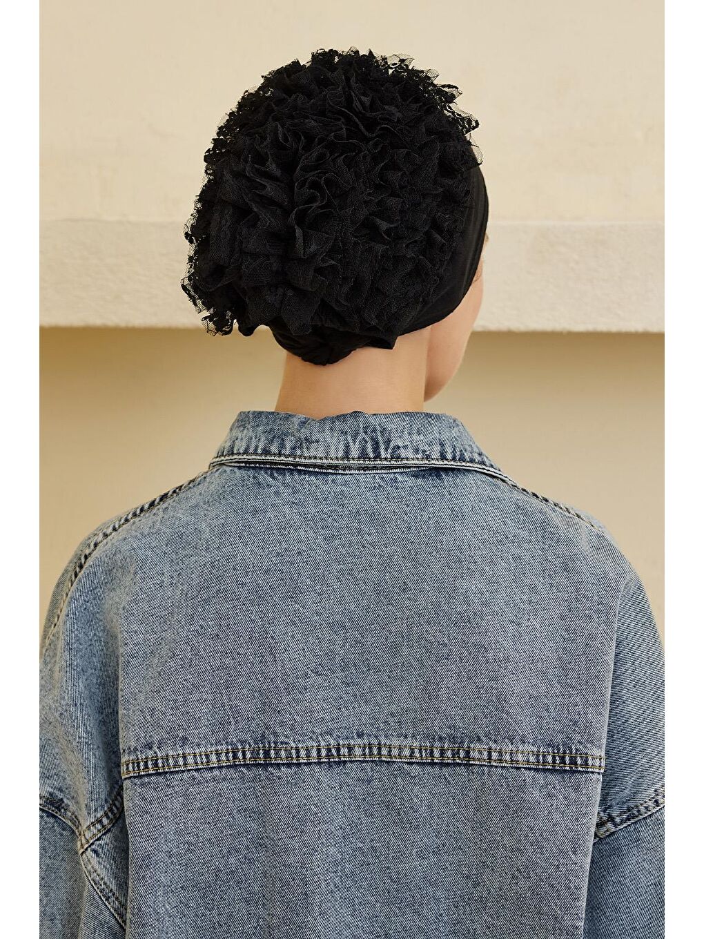 Topuzlu Bone Aksesuar Siyah-5