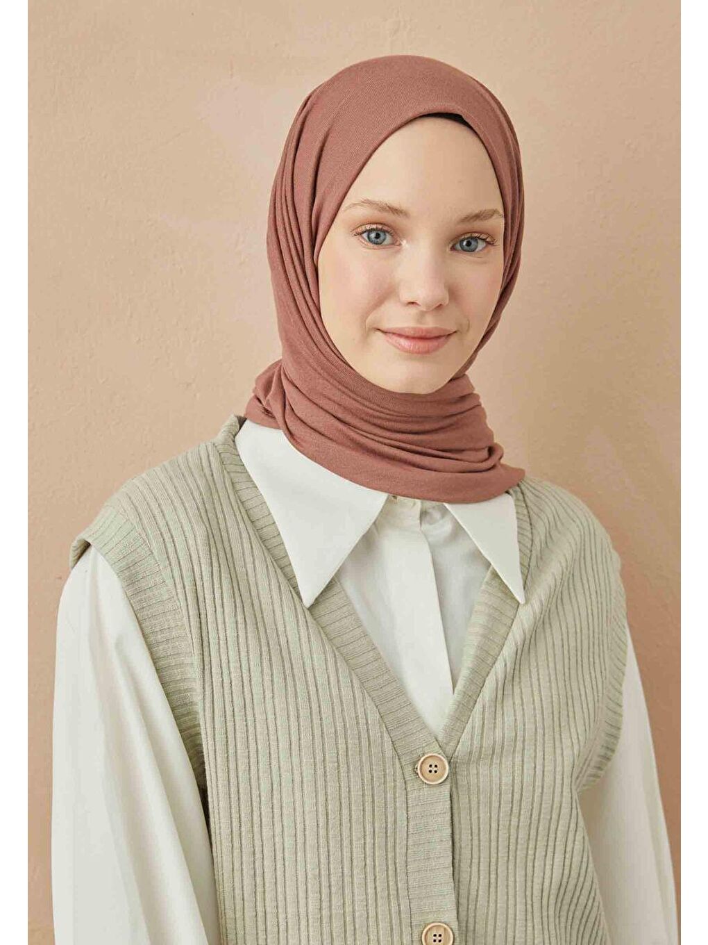 Pembe Penye Şal Vıntage Rose-3