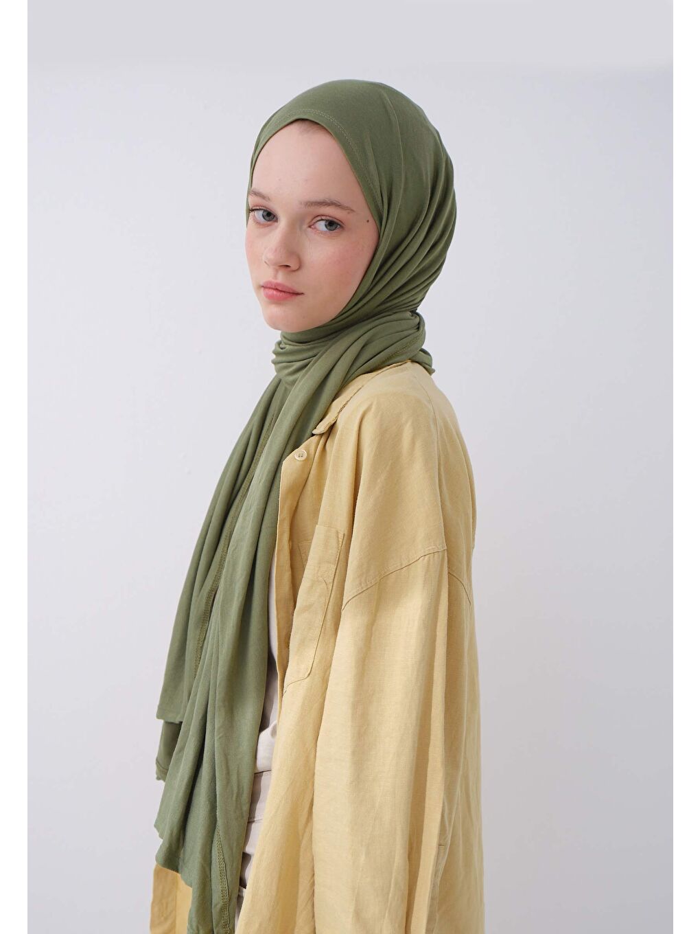 Penye Şal Çam Yeşili-2