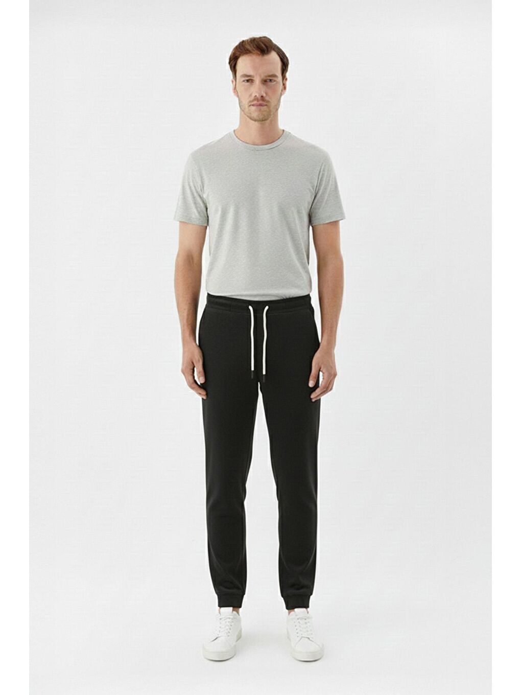 Giotelli Siyah Regular Fit Pamuk Karışımlı Jogger Erkek Eşofman Altı-1