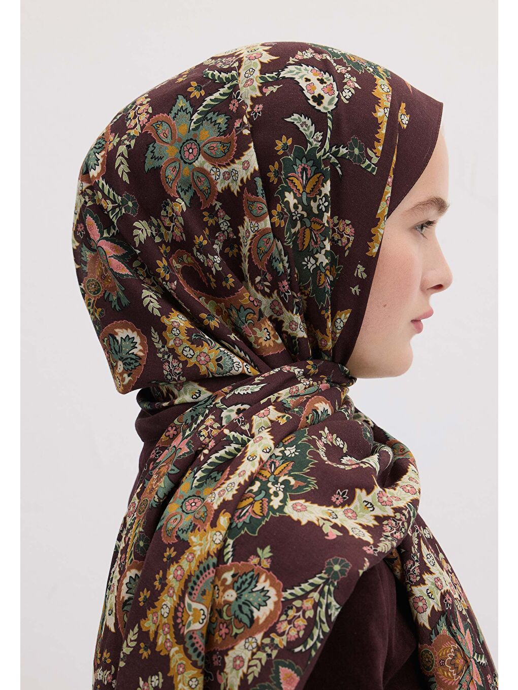 Enya Desen Şal Mürdüm-3