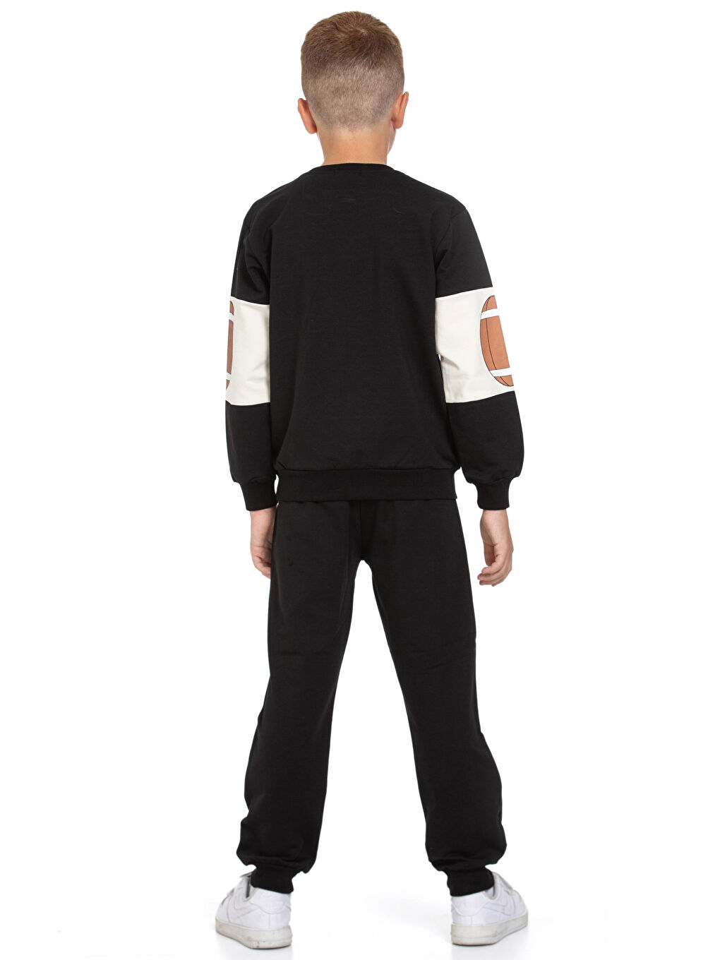 Siyah Brooklyn Baskılı Takım 74405-1