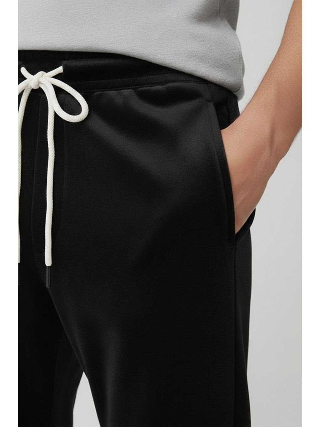 Giotelli Siyah Regular Fit Pamuk Karışımlı Jogger Erkek Eşofman Altı-2