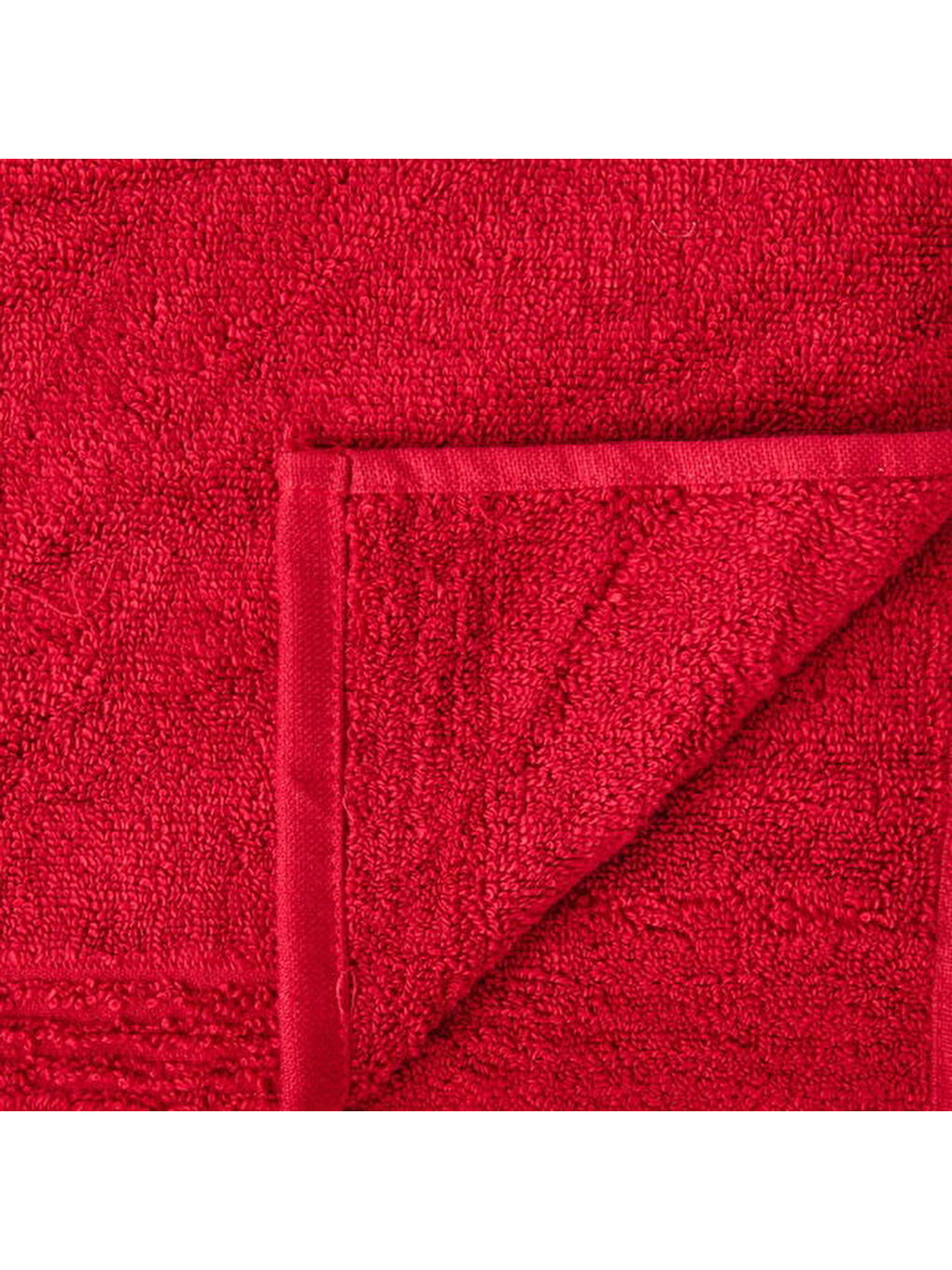 Evidea Kirmizi Soft Fly Ayak Havlusu - Kırmızı - 50x70 cm - 1
