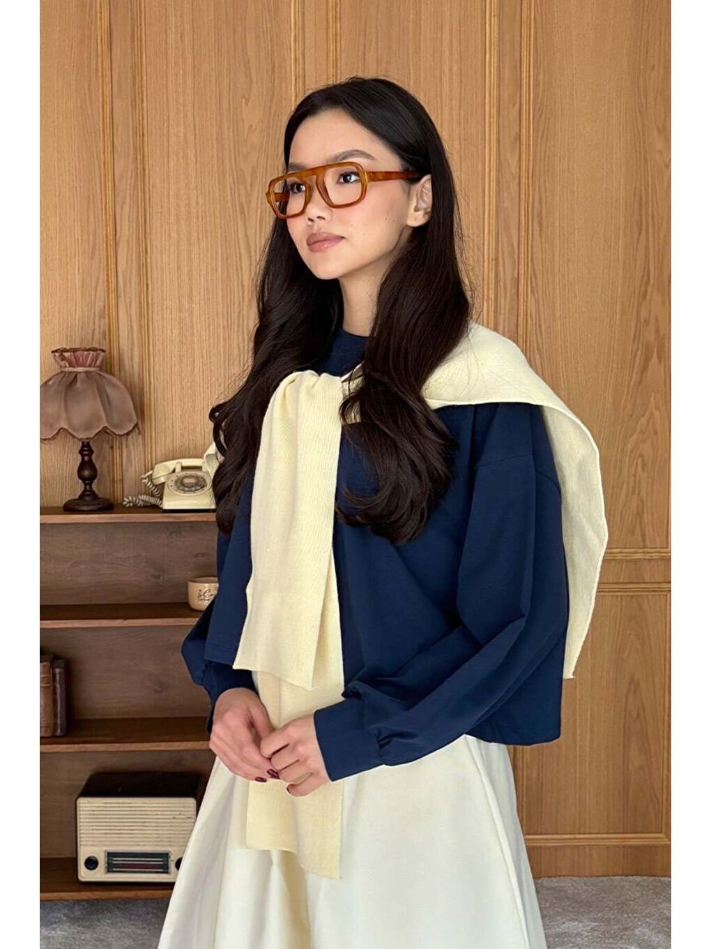 Tereyağ Sarısı Şal Atkı-2