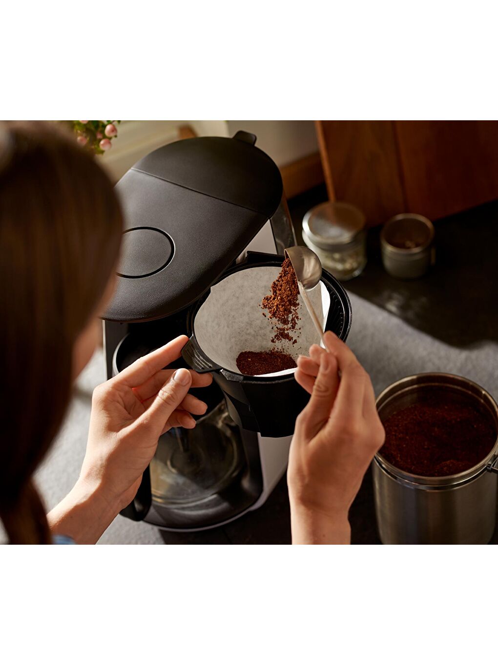 Filtre Kahve Makinesi, Beyaz-2