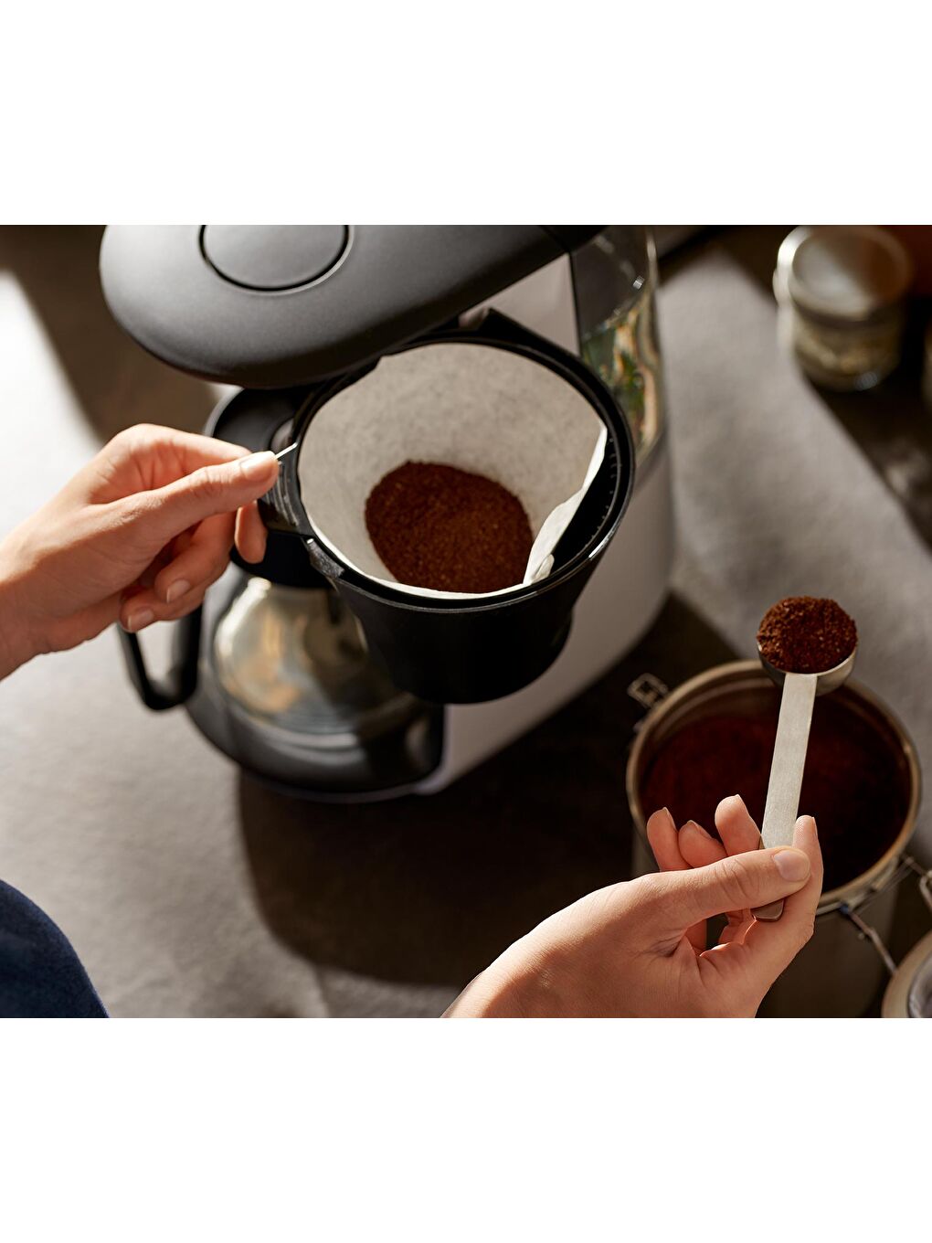 Filtre Kahve Makinesi, Beyaz-3