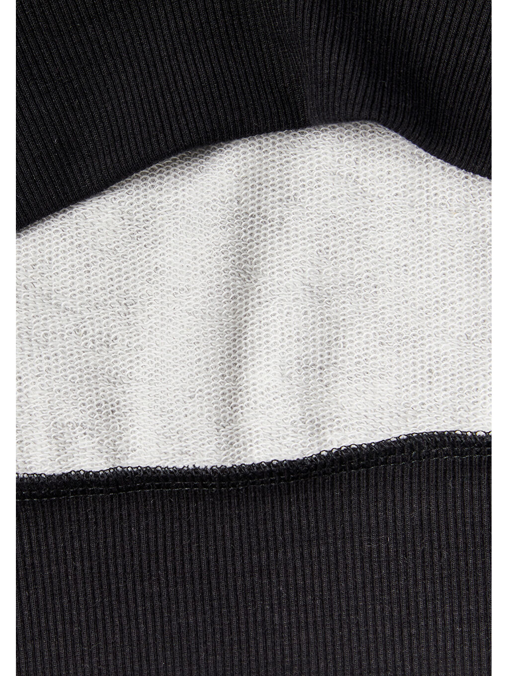 Erkek Çocuk Siyah Slogan Baskılı Yanı Şeritli Renk Bloklu Sweatshirt-2