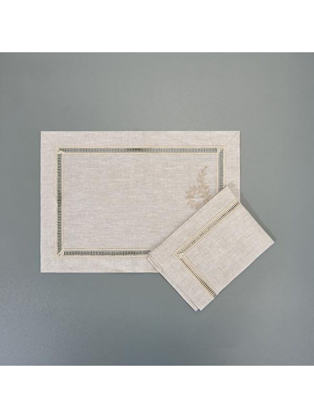 Soft Ajurlu 2'li Amerikan Servis - Antrasit - 35x50 cm-3