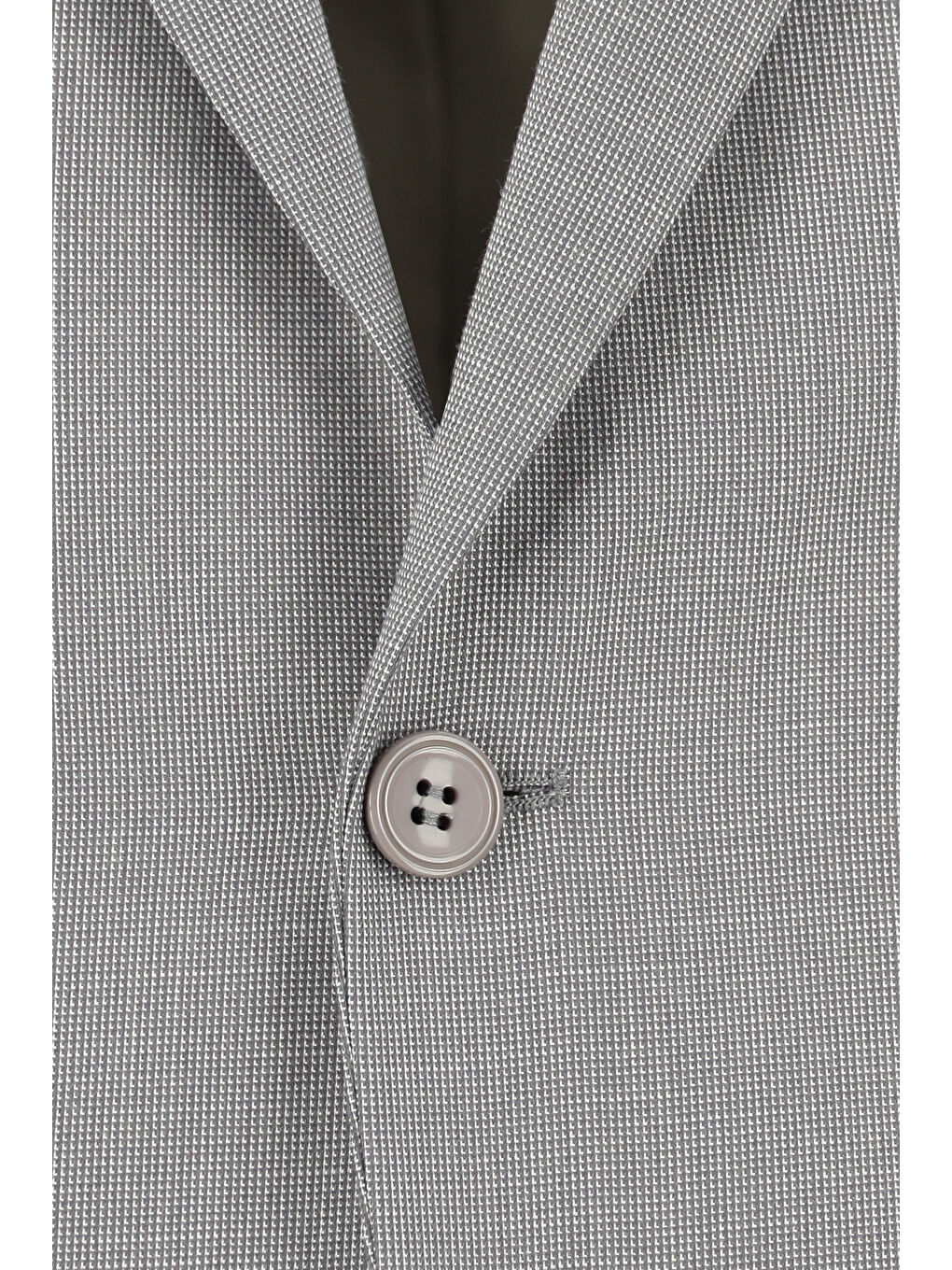 Kahverengi Slim Fit Dar Kesim Klasik Desenli Takım Elbise-3