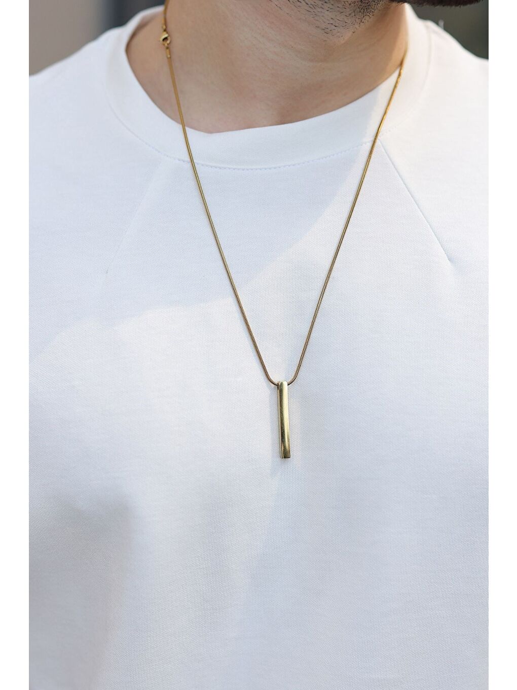 Ekru Dikiş Detaylı Regular Fit Erkek Tişört E7183-3