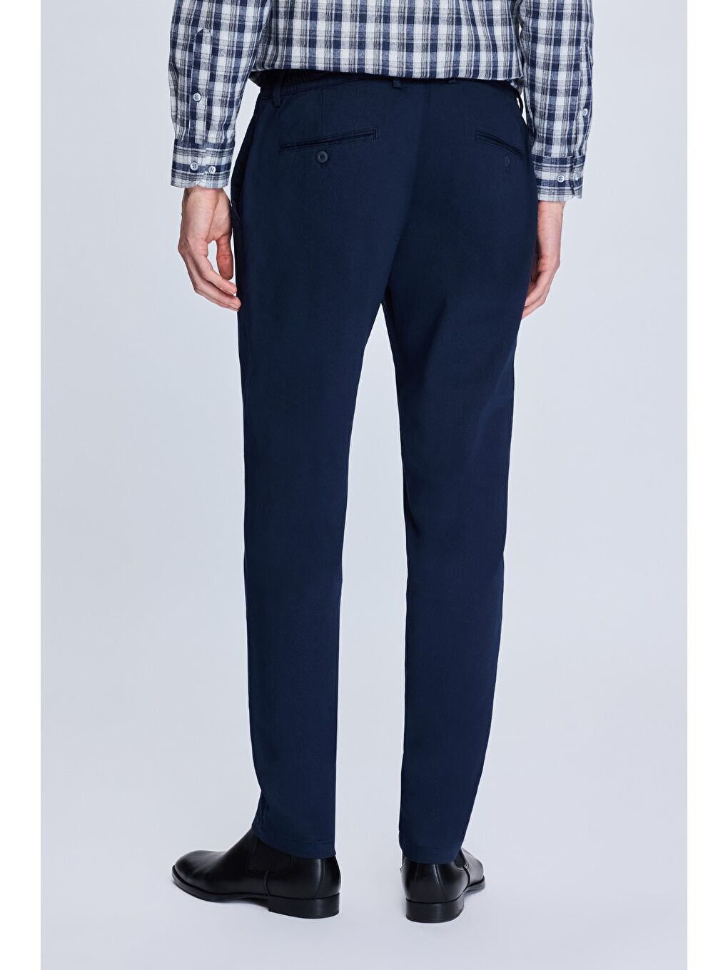 Lacivert Dinamik Fit Yandan Cepli Casual Jogger Pantolon-3