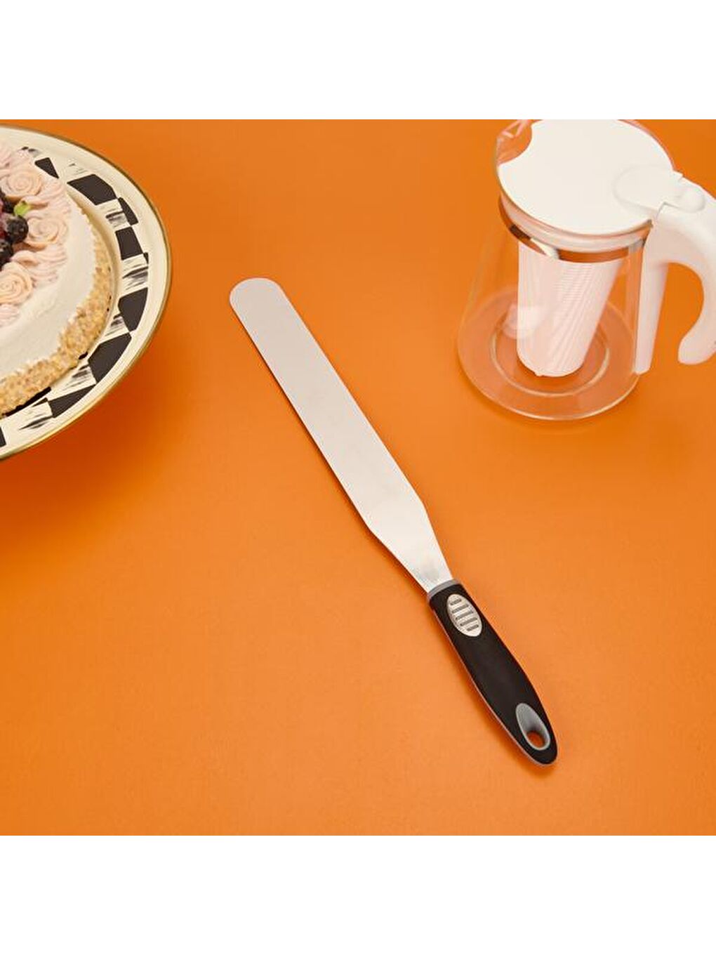 Kitchen Pastacı Spatulası - Siyah - 42 cm