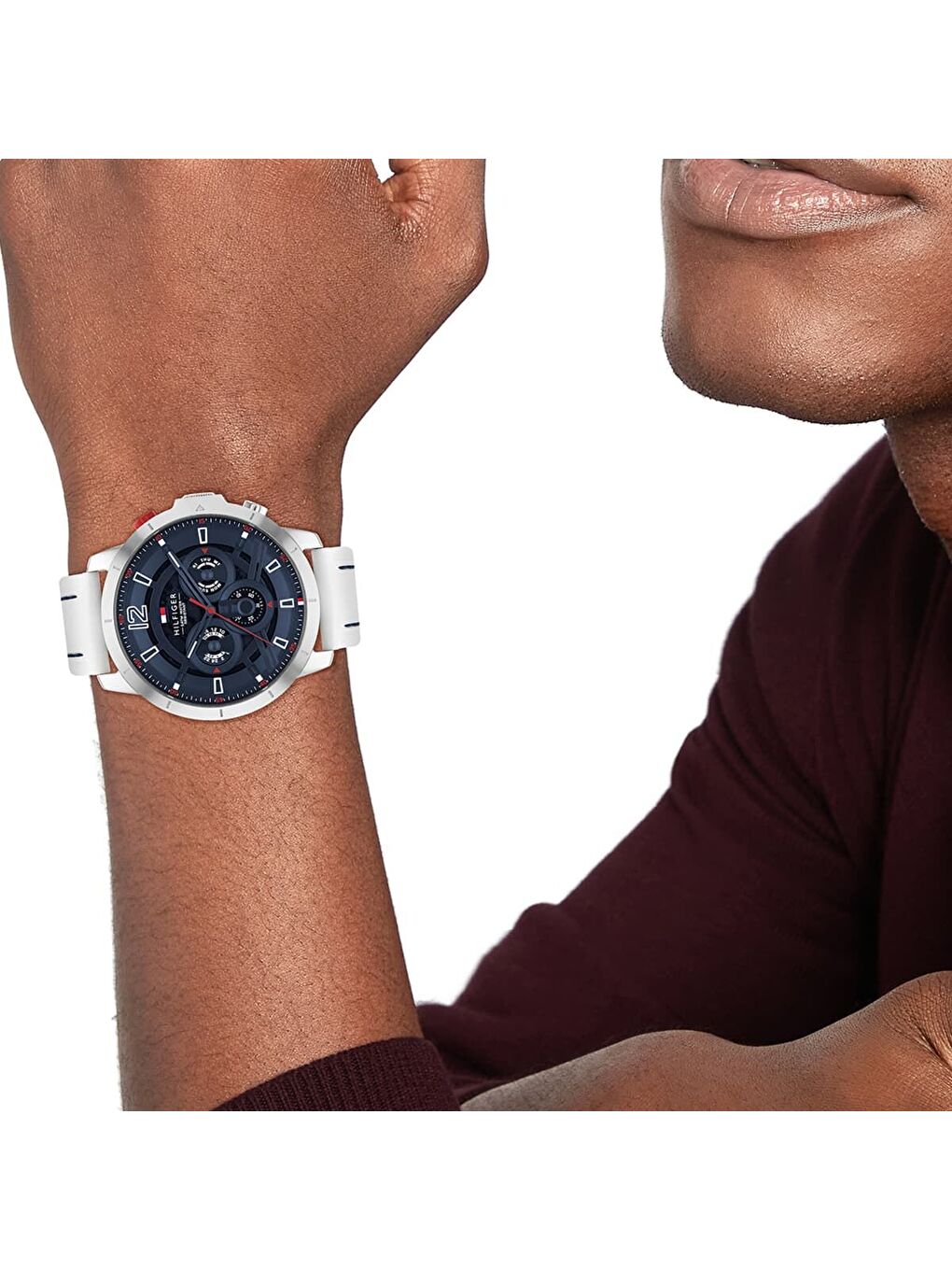 Beyaz TH1792148 Erkek Kol Saati-3