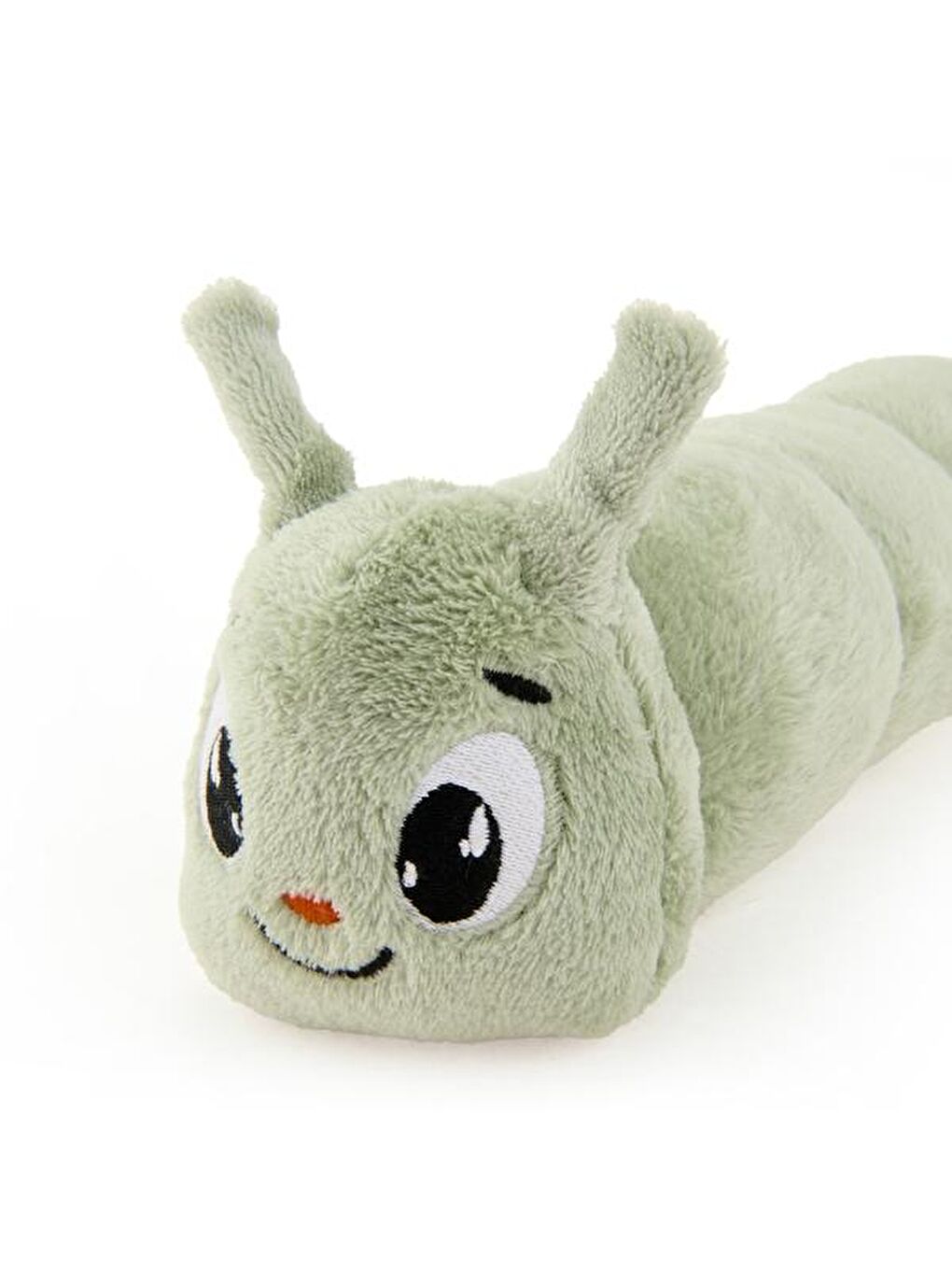 Yeşil Soft Tırtıl Figürlü Yastık - Mint - 30x10 cm-1