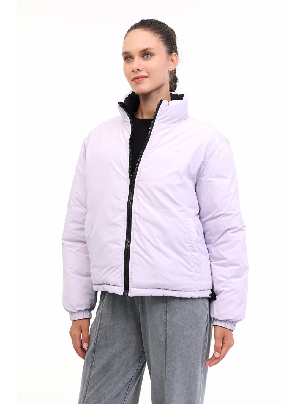 WL 2ELISA 5PR Siyah Kadın Kısa Kaban-4