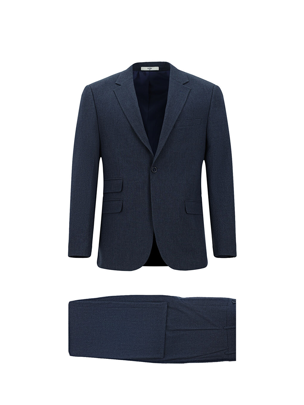 Lacivert Klasik Desenli Takım Elbise