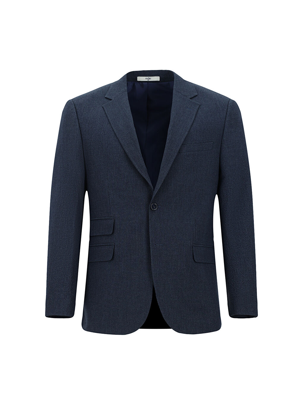 Lacivert Klasik Desenli Takım Elbise-1