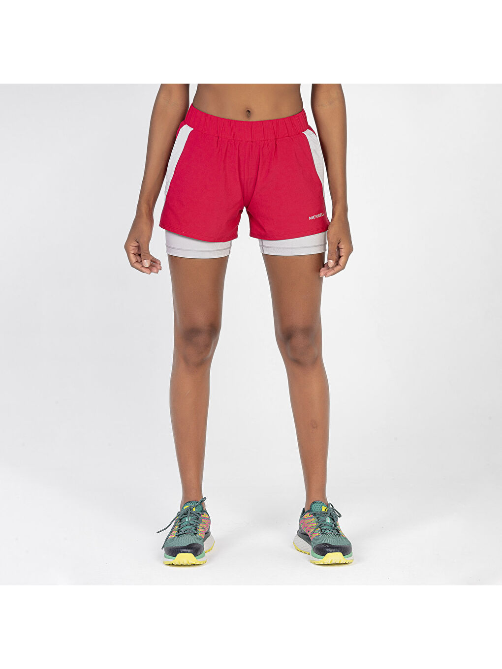 Siyah Kadın Günlük Şort Reach Kırmızı-1