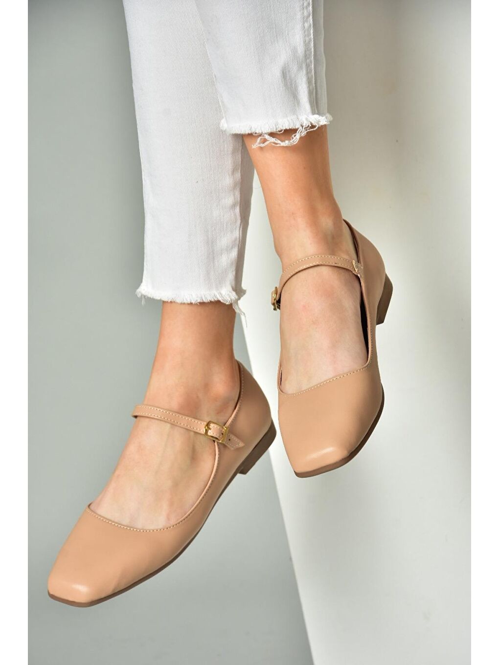 Bej S7262525 Ten Kadın Babet-1