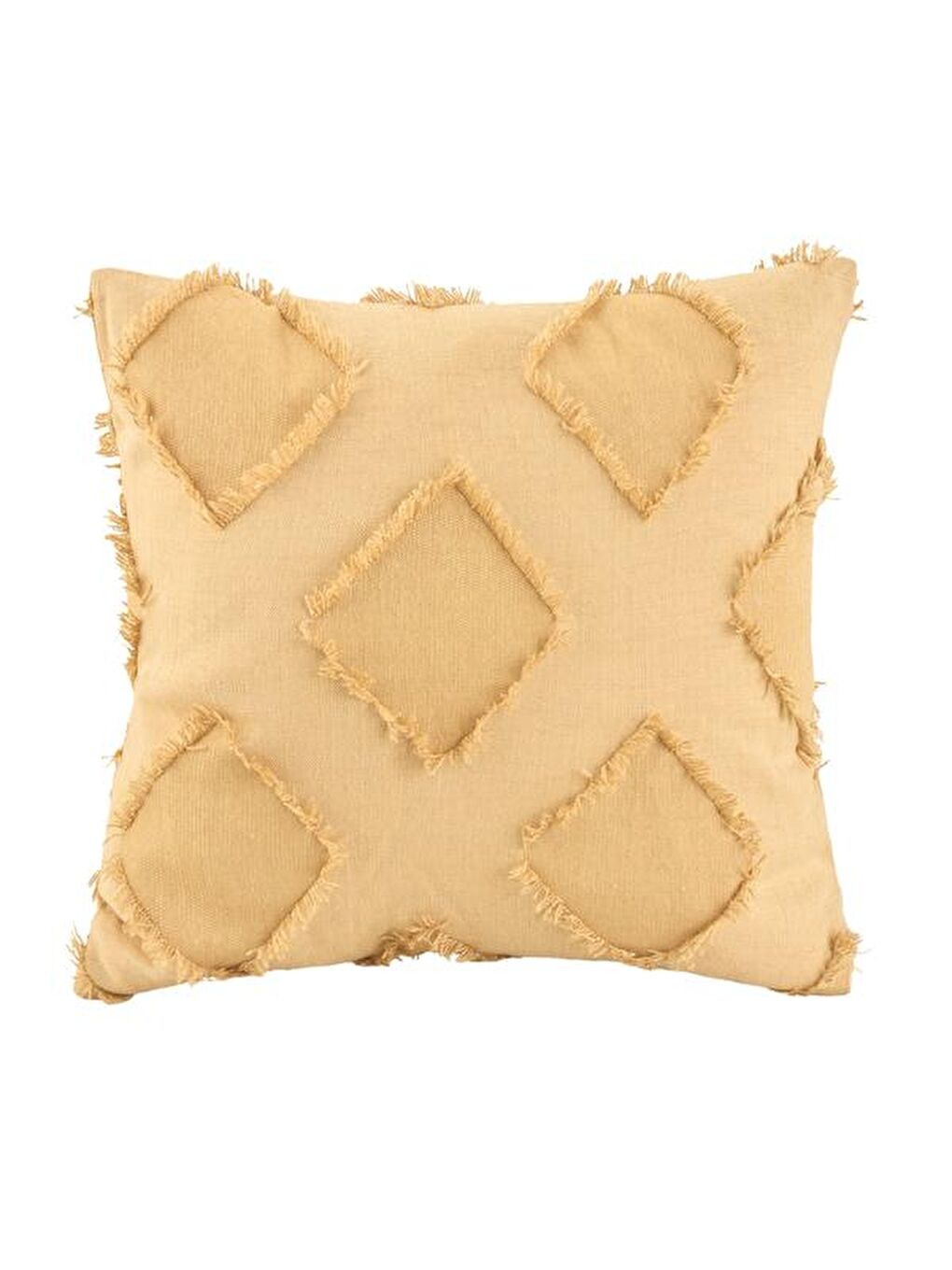 Kahverengi Soft Ros Kırlent - Hardal - 45x45 cm-1