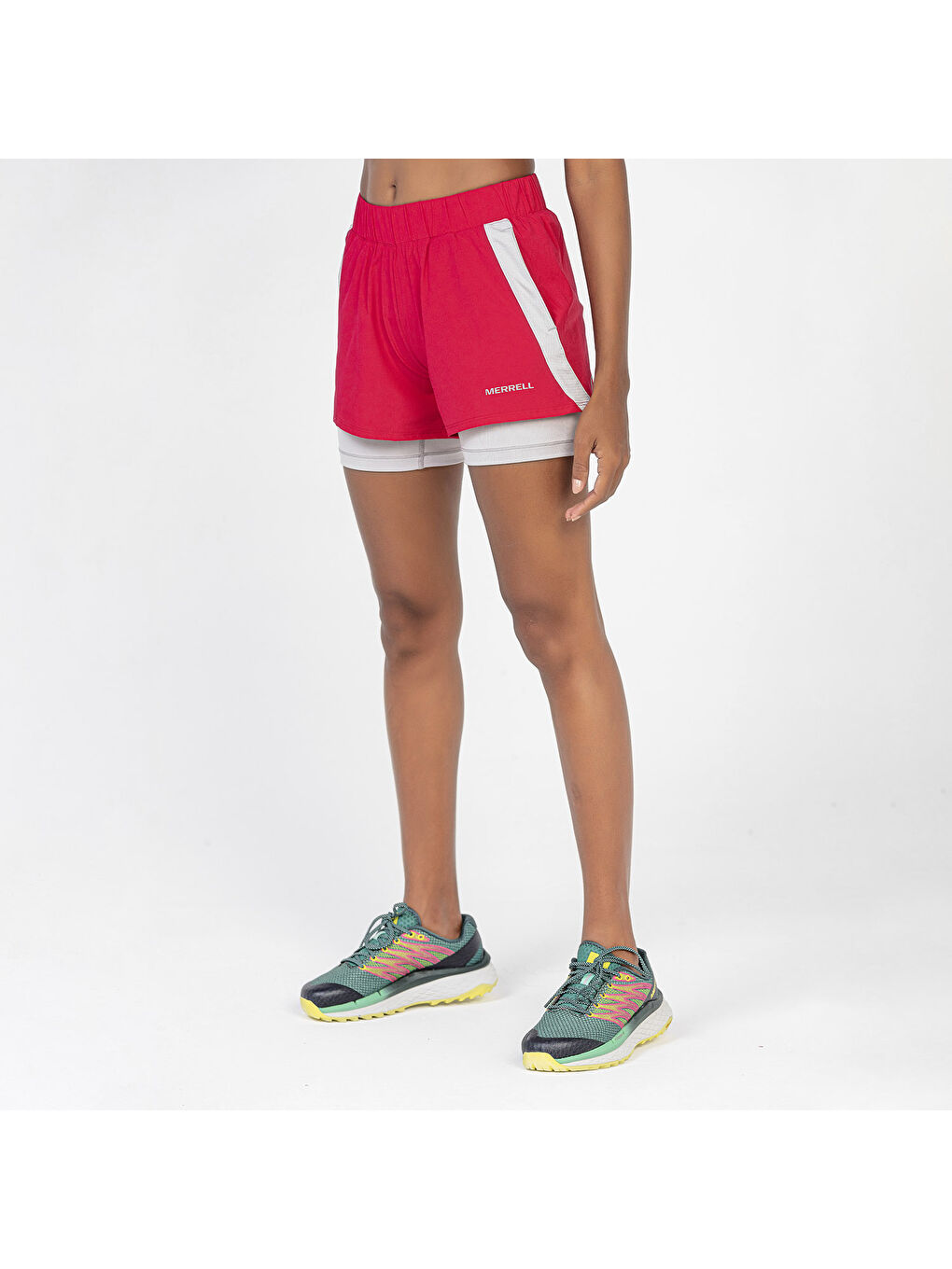 Siyah Kadın Günlük Şort Reach Kırmızı-3