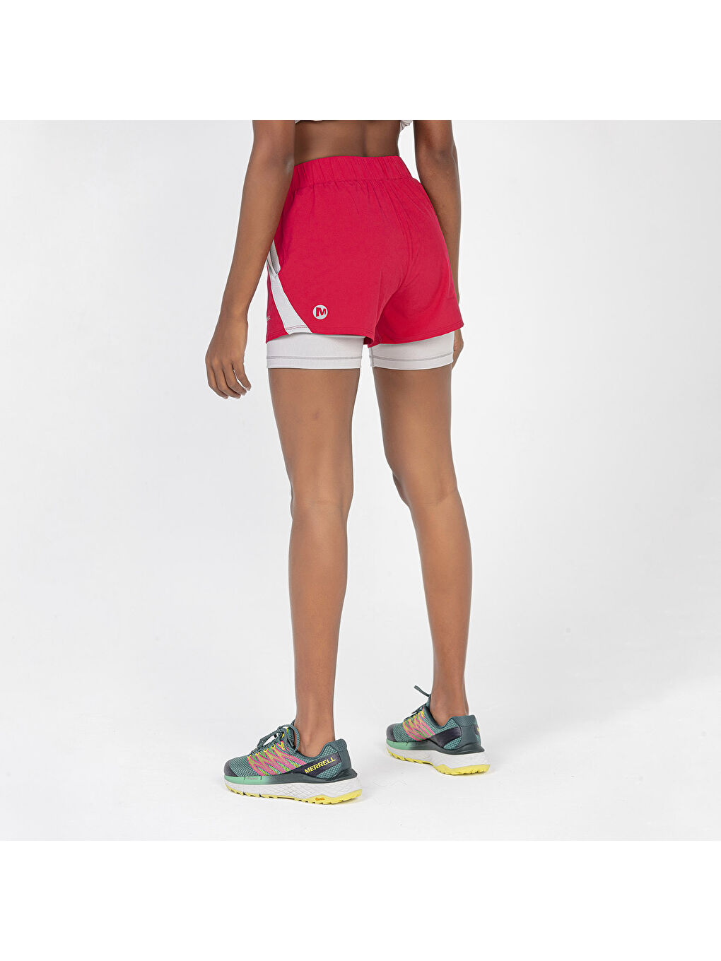 Siyah Kadın Günlük Şort Reach Kırmızı-5