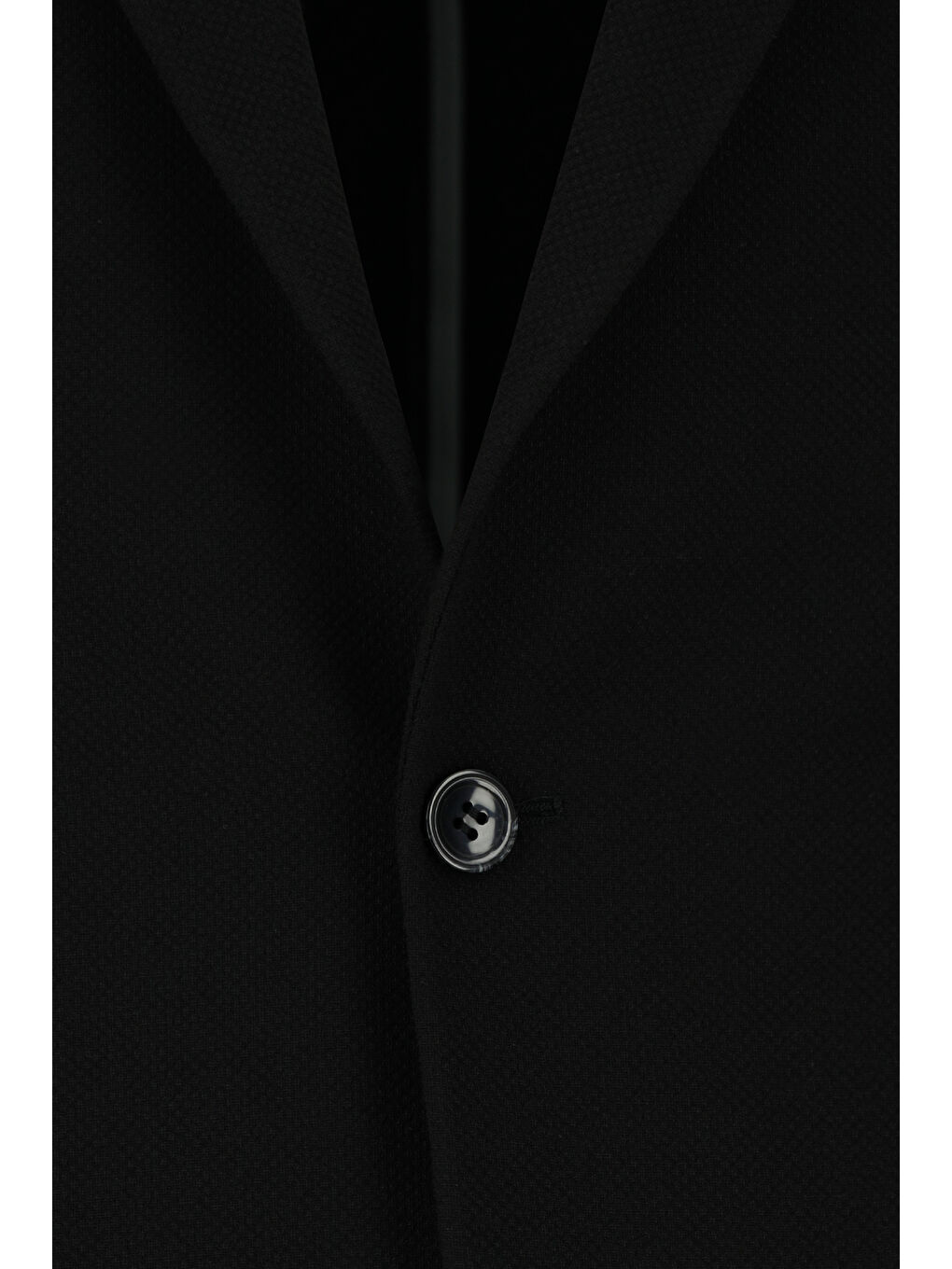 Siyah Slim Fit Dar Kesim Çizgili Beli Lastikli İpli Takım Elbise-3