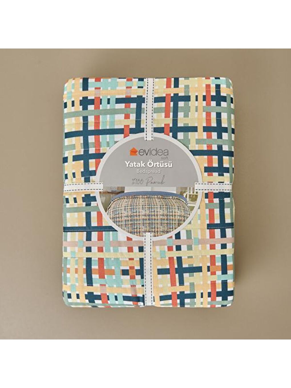 Karışık Soft Ela Tek Kişilik Yatak Örtüsü - Renkli - 160x230 cm-1