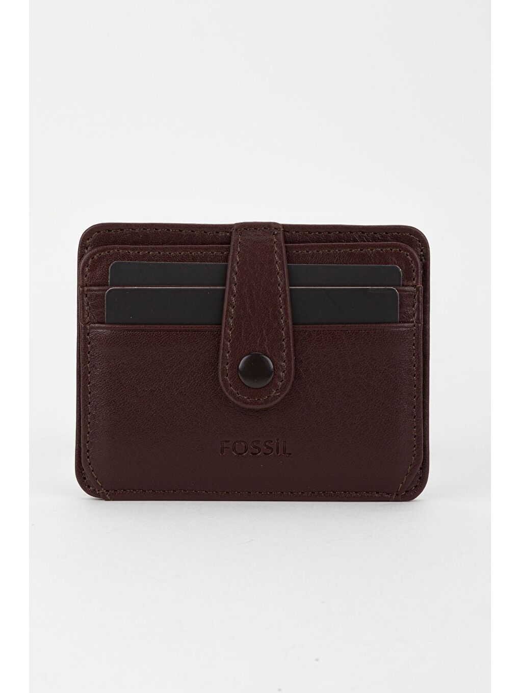 Kahverengi Kutulu Hakiki Deri Lacivert El Portföyü Kartlık Cüzdan-1